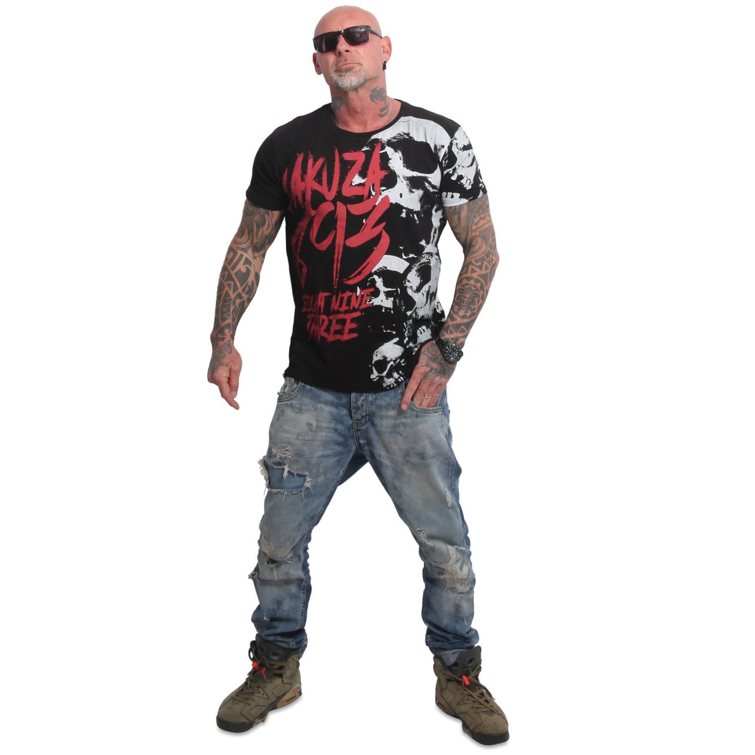 YAKUZA T-Shirt Skull Theme