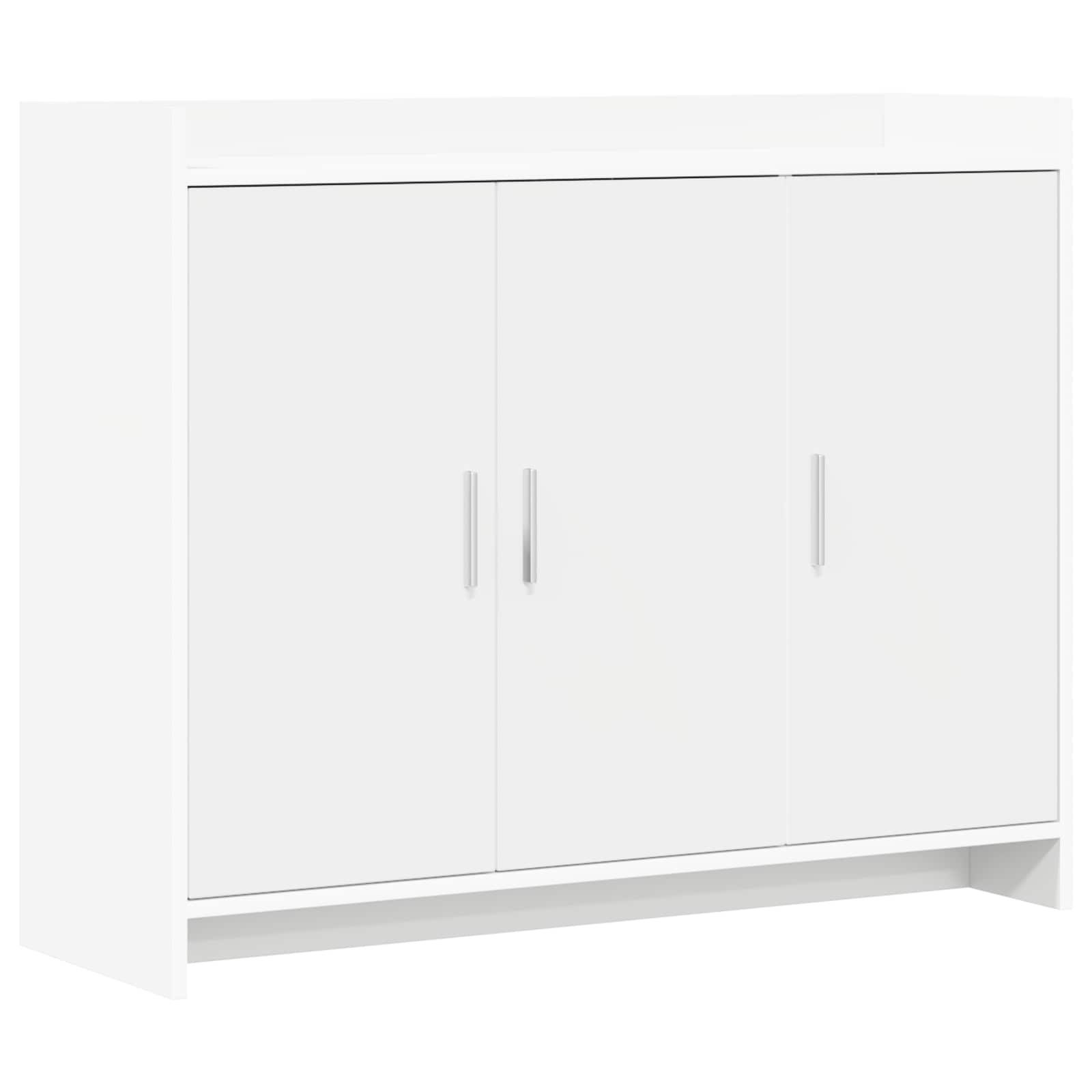 vidaXL Sideboard Sideboard Weiß 98,5 x 33 x 80 cm Holzwerkstoff (1 St)