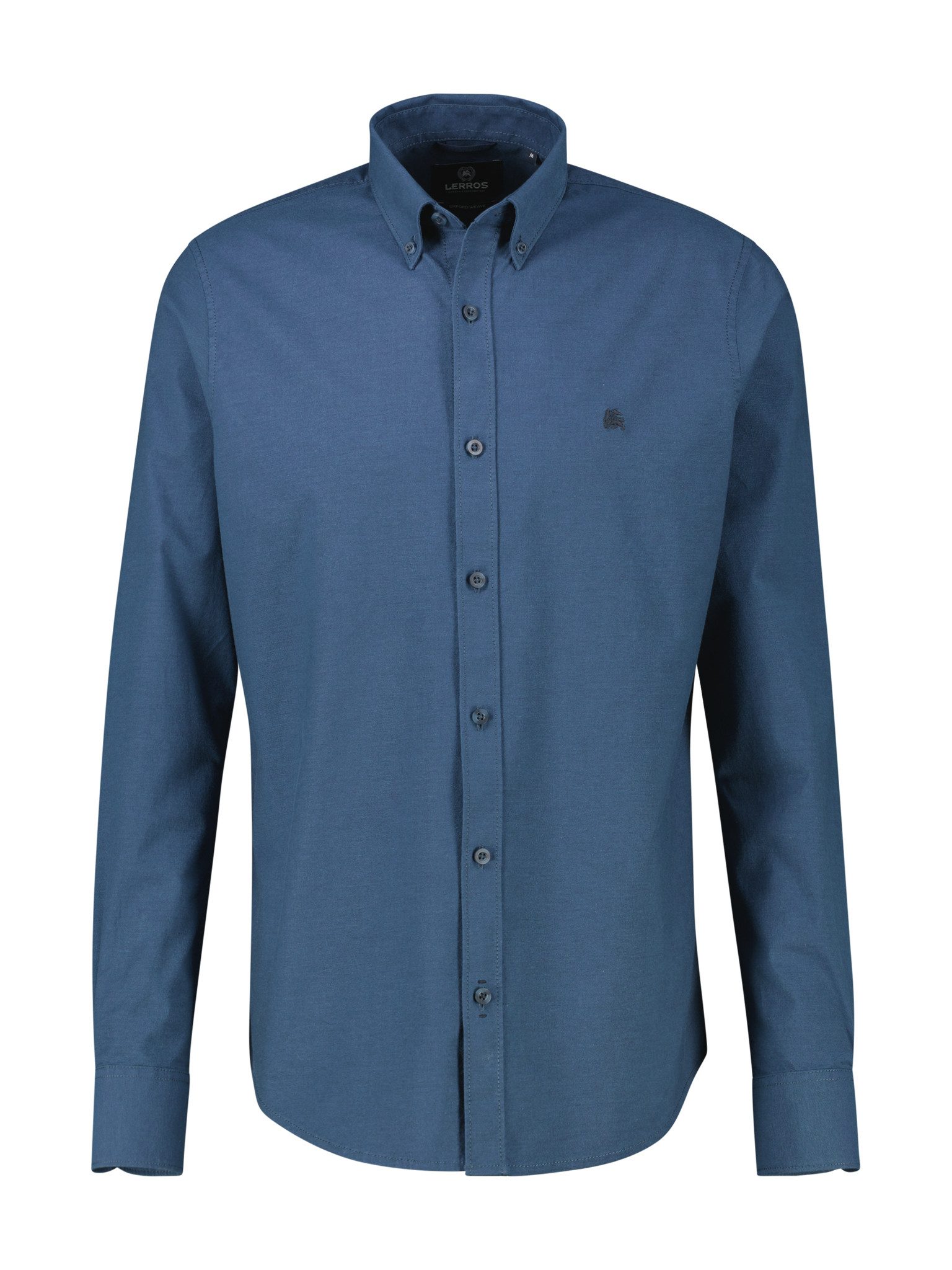 LERROS Langarmhemd Oxford Solid mit Button-Down-Kragen