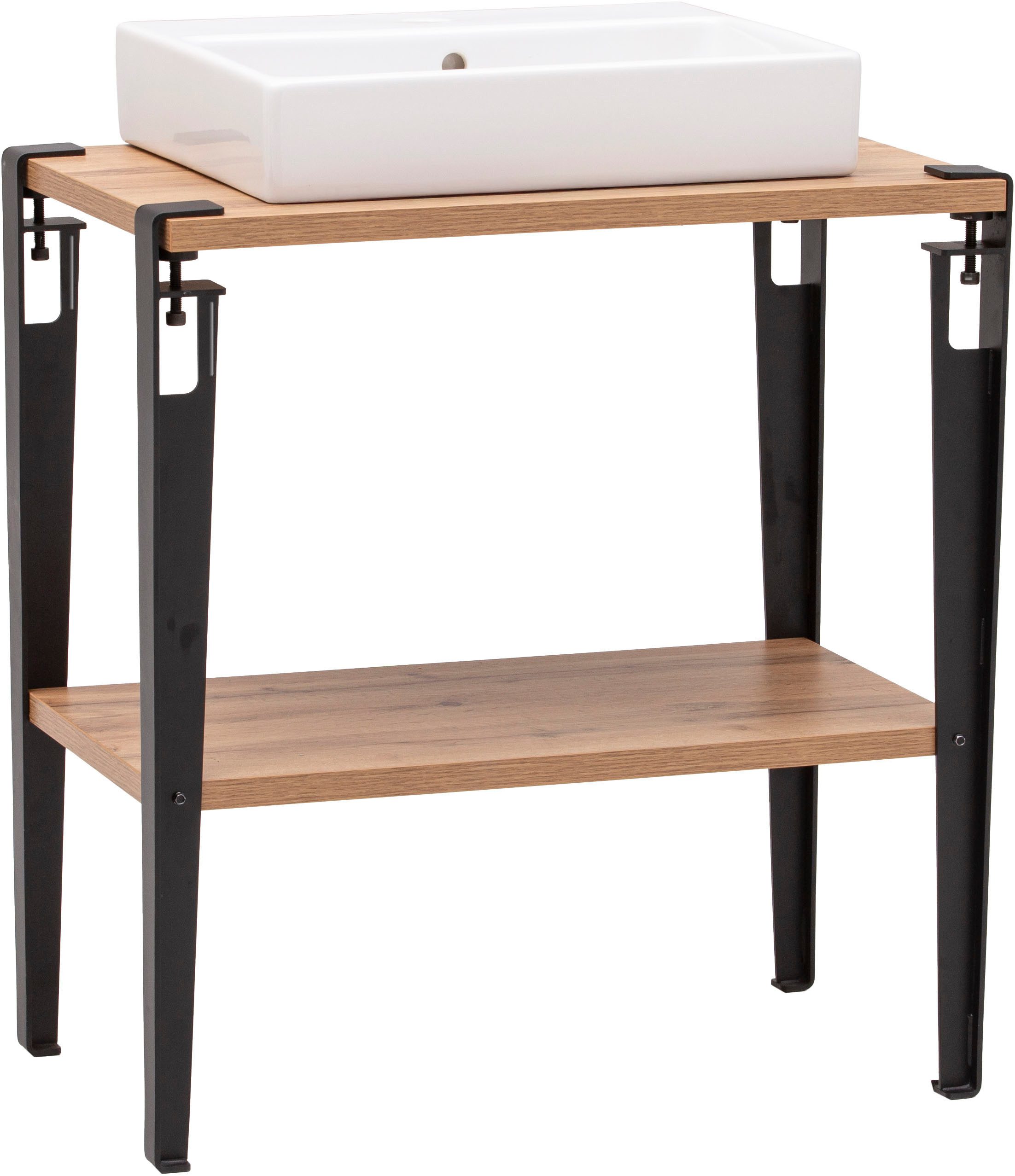 welltime Waschtisch Tonder, Waschtisch, Made in Germany, B: 70 cm (2-St), Solide Verarbeitung - Dieses Produkt ist in Deutschland gefertigt