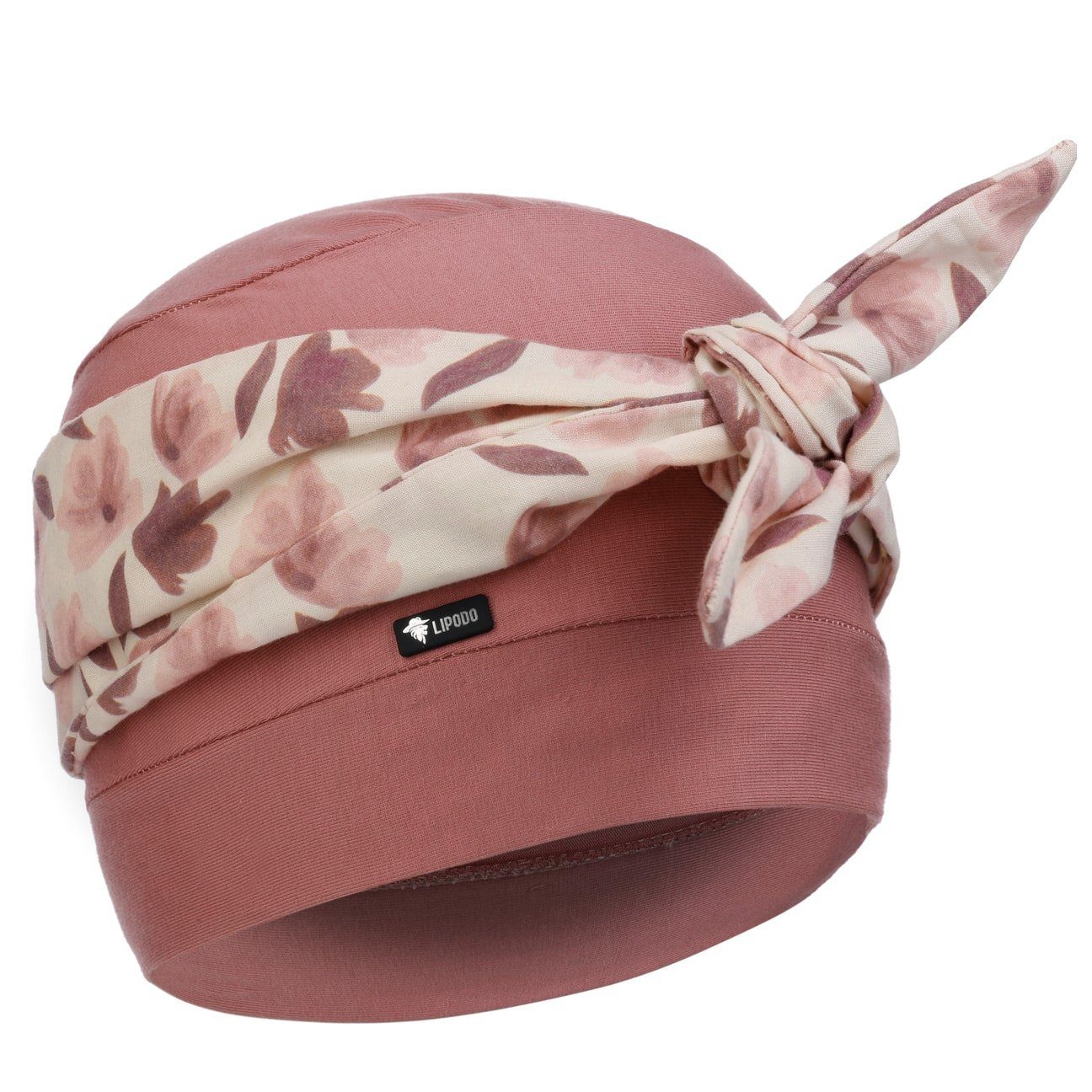 Lipodo Bandana, (1-St), Baumwollturban, Made in Italy rosa