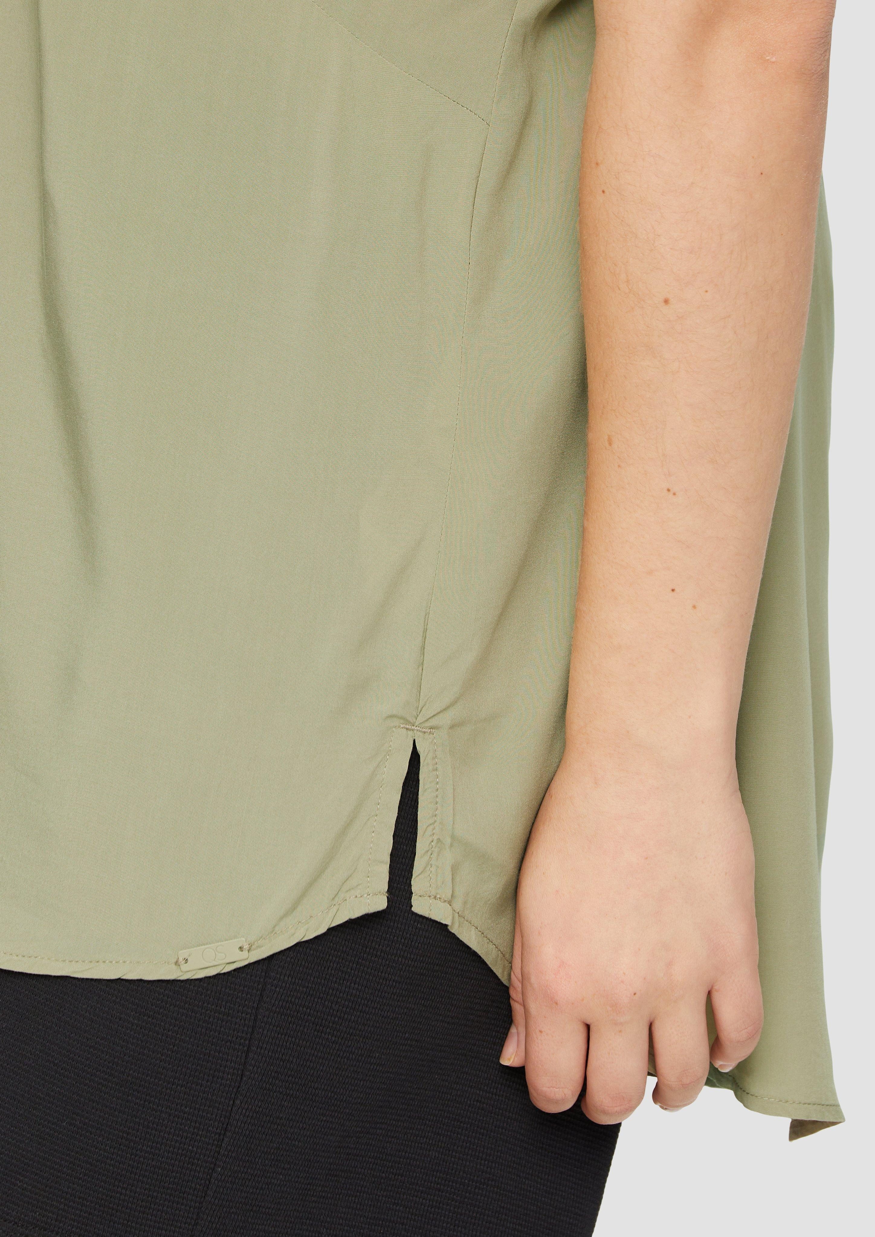 QS Langarmbluse Oversized-Bluse mit überschnittenen Schultern günstig online kaufen
