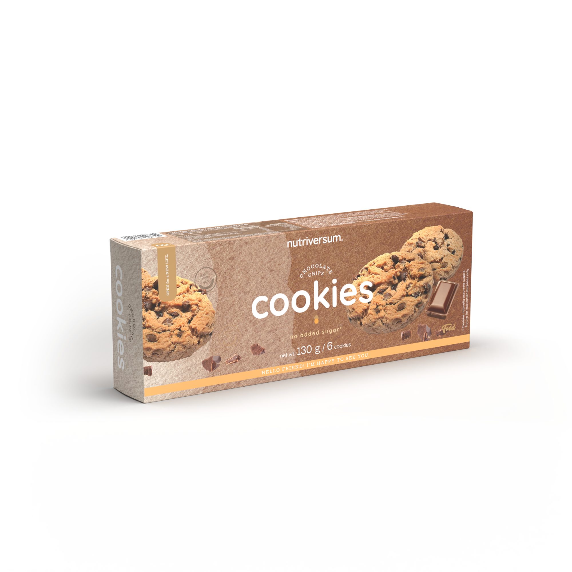 nutriversum Nutriversum Cookies Chocolate Chips 6 Cookies Kekse