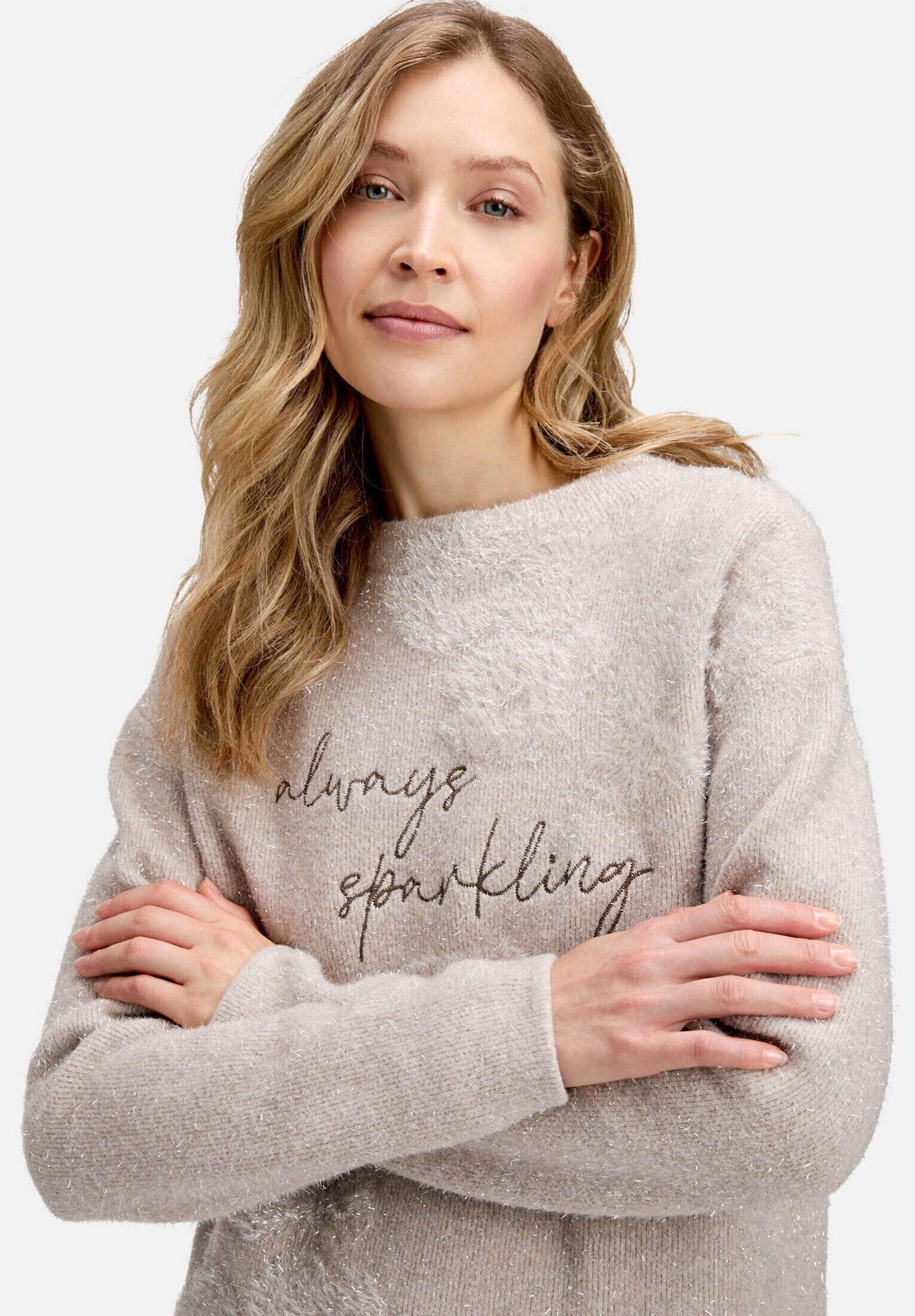 Betty Barclay Strickpullover Damen mit Jacquard (1-tlg)