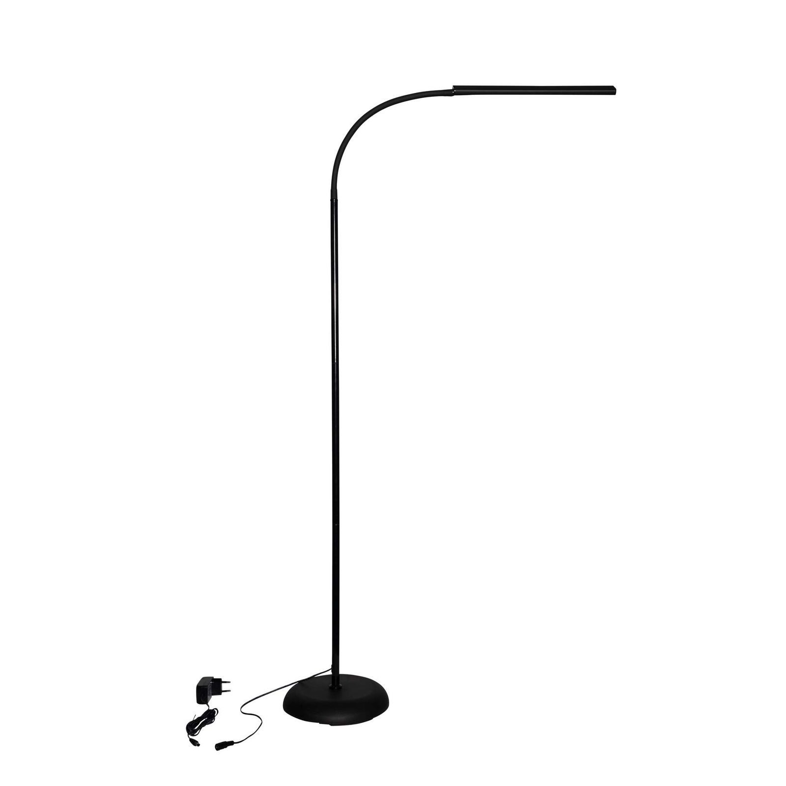 MAUL Stehlampe MAUL Standleuchte MAULpirro LED 3.000 K dimmbar Standfuß 126,3 cm schw, LED wechselbar