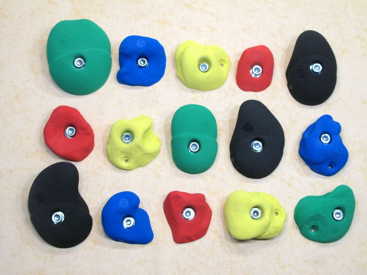 KS Klettergriffe Kletterwand Klettergriffe Set Leicht 2 - KS Klettergriffe