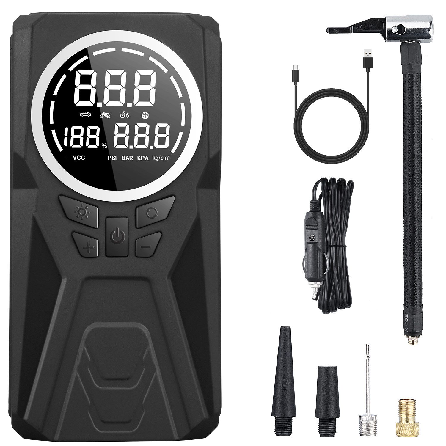 Akku-Luftpumpe Elektrische Tragbare Luftpumpe Kompressor 4500mAH 160 PSI