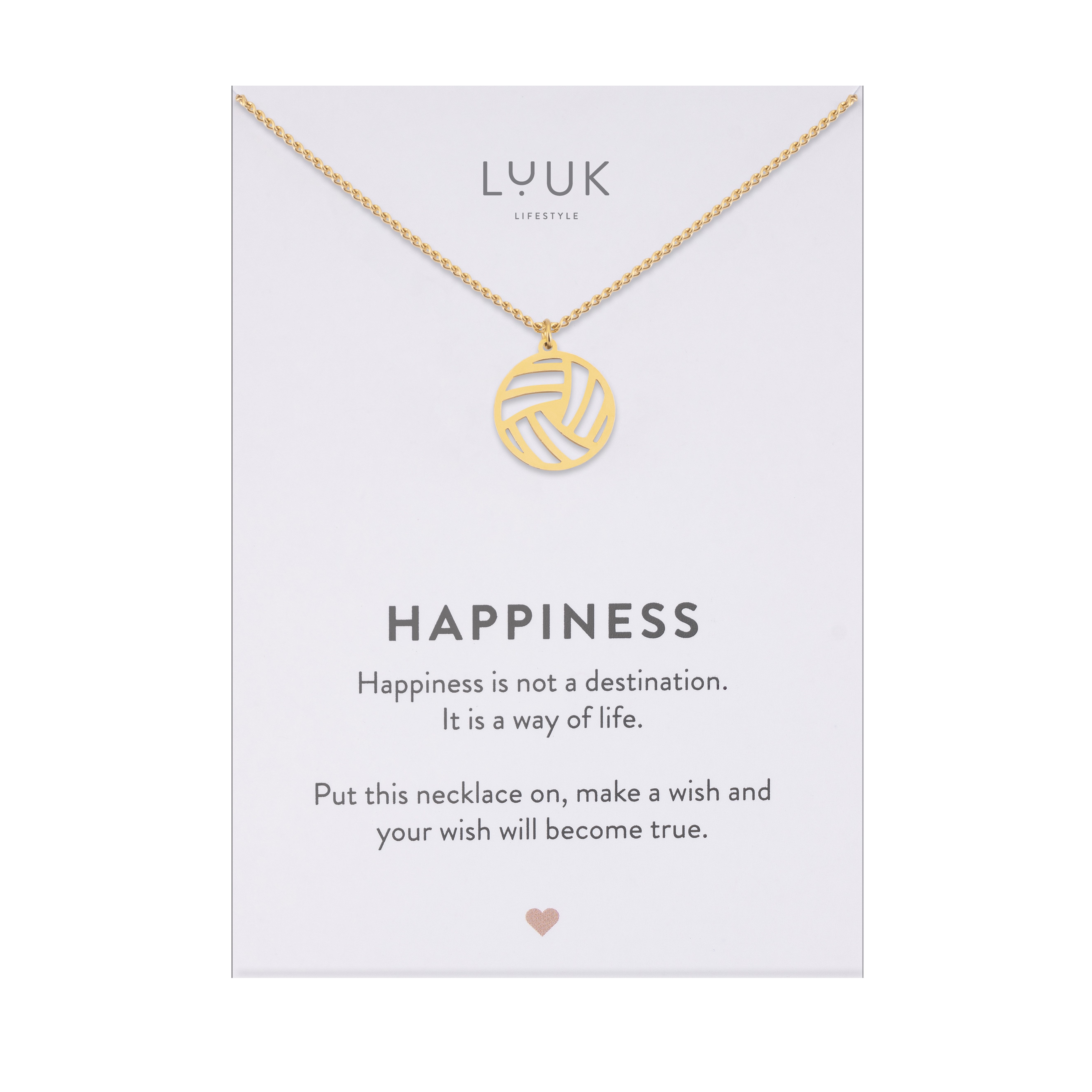 LUUK LIFESTYLE Kette mit Anhänger Volleyball, Ball Kette aus Edelstahl günstig online kaufen