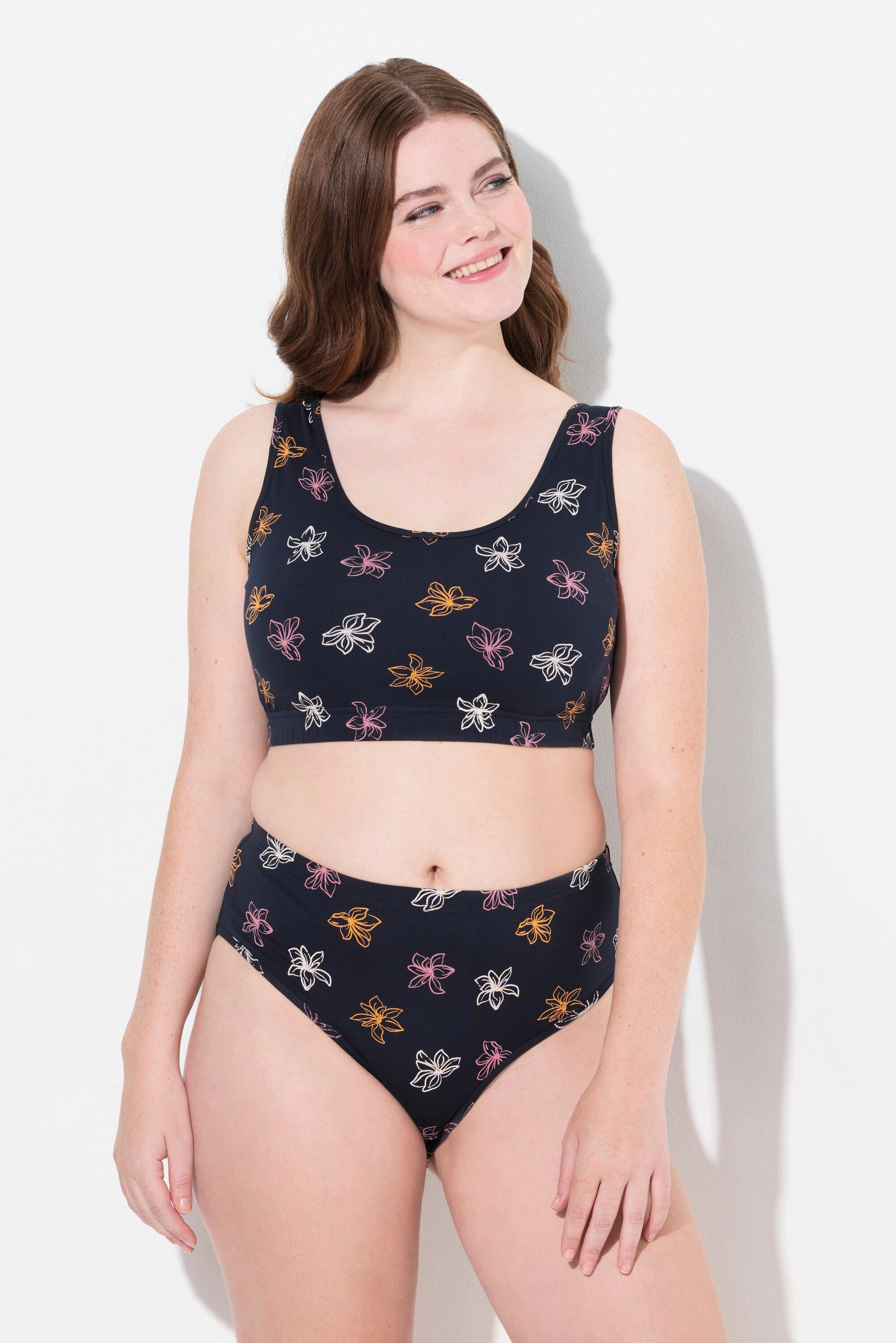 Bustier Bustier Blüten ohne Bügel Biobaumwolle