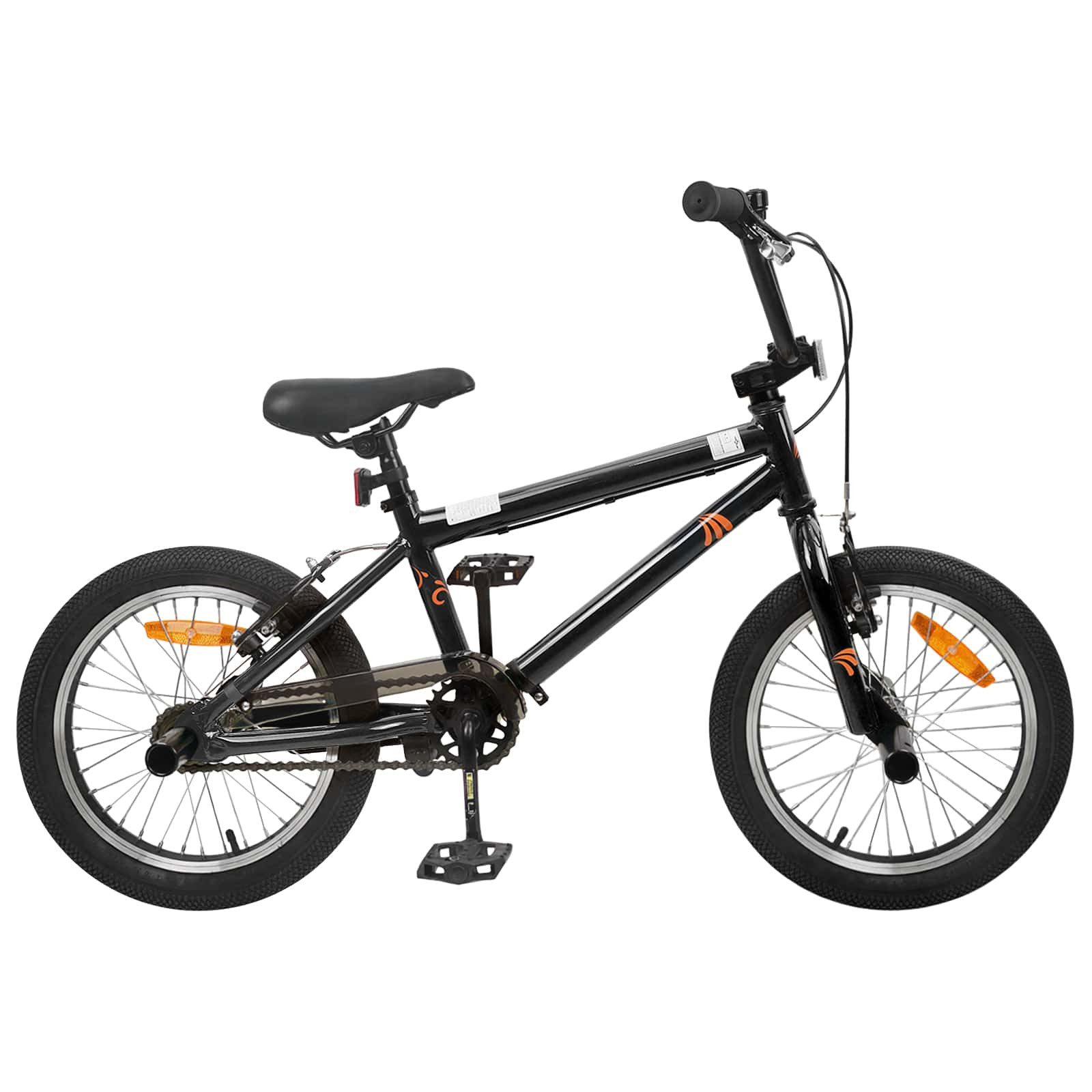 vidaXL Kinderfahrrad 139 x 67 x 91 x cm BMX Rad 20 Zoll für 9 Jahre alt Schwarz