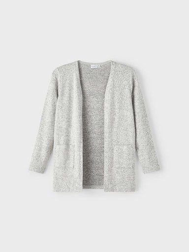 Name It Strickjacke NKFVICTI – Cardigan ohne Verschluss aus Feinstrick unifarben, casual, regular fit, Feinstrick, V-Ausschnitt – Bild 2 von 4