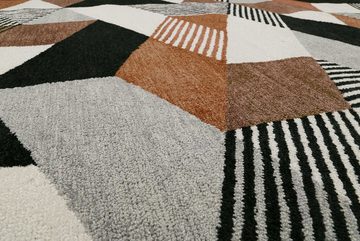 Teppich Uptown, Esprit, rechteckig, Höhe: 8 mm, bunt, handgetuftet, grafischer Retro Look für Wohnzimmer, Schlafzimmer