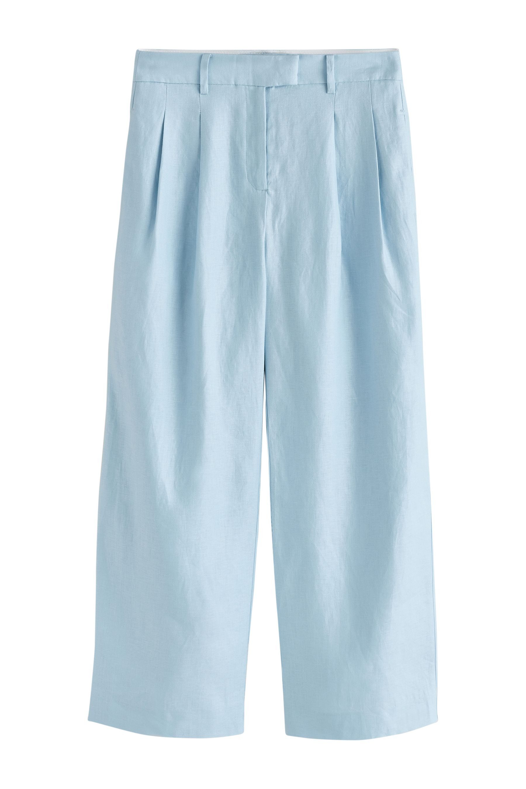Next Anzughose N. Premium Leinenhose mit weitem Bein (1-tlg)