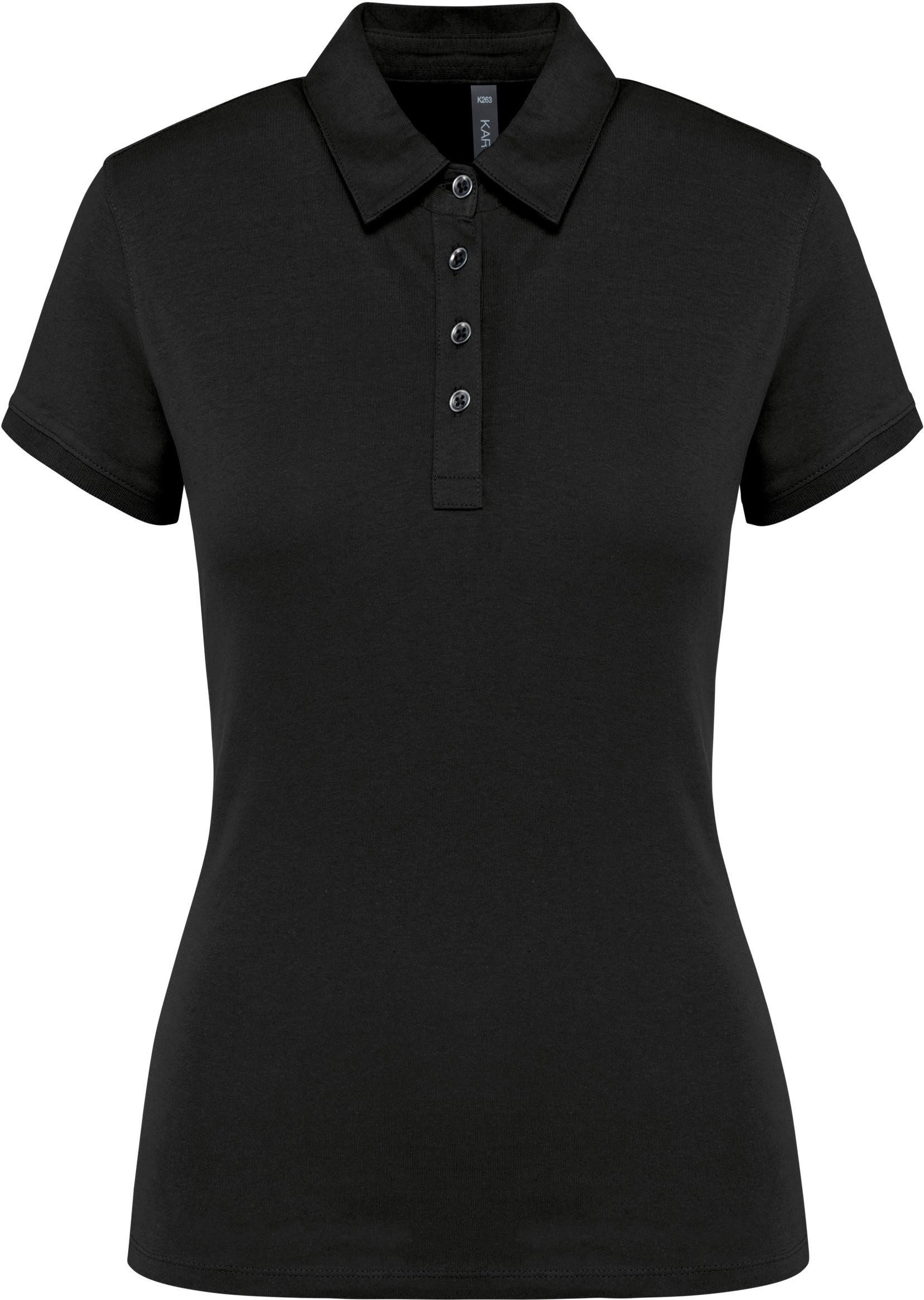 Poloshirt Jersey-Kurzarm-Polohemd für Damen