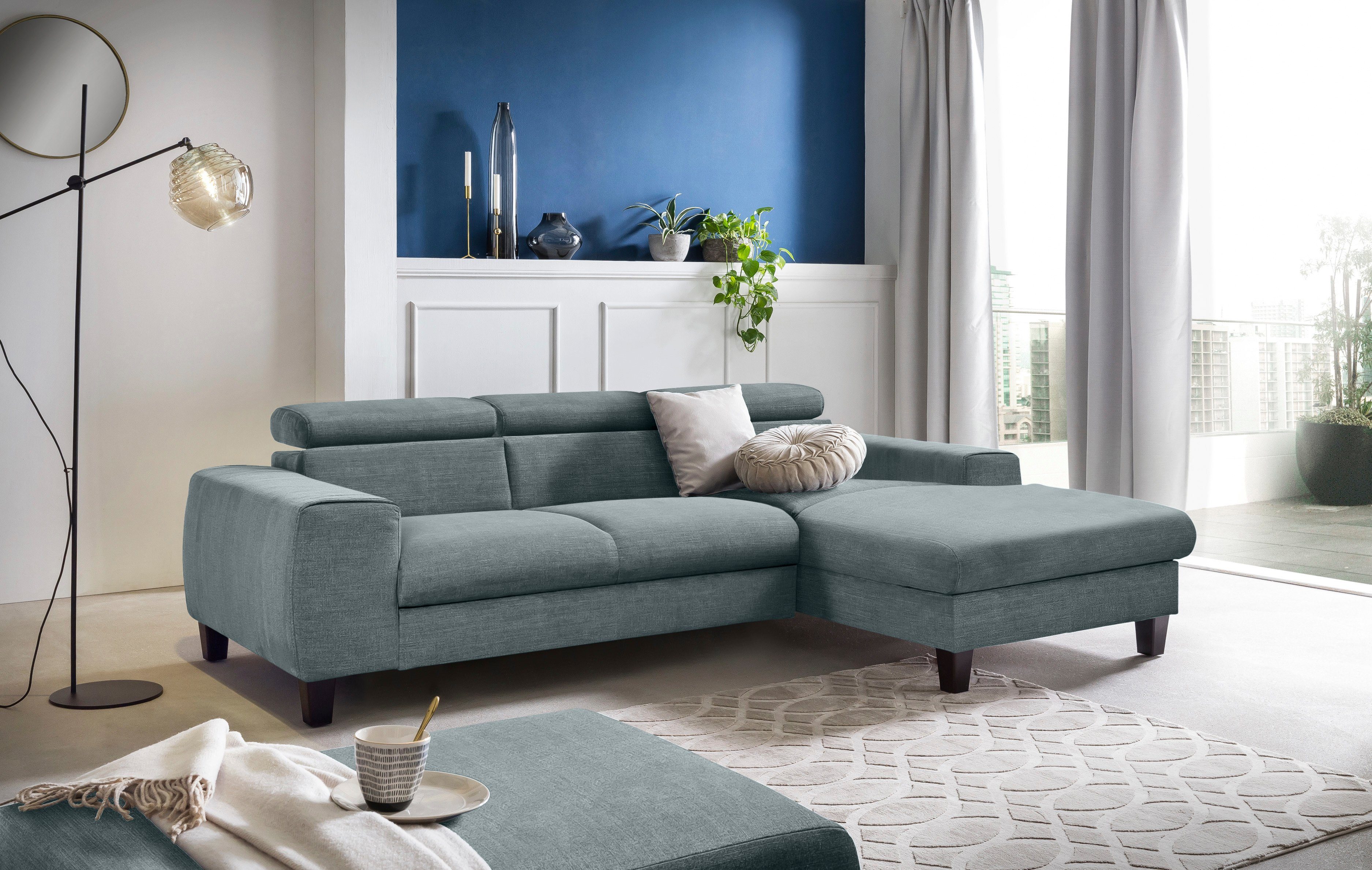 COTTA Ecksofa Morven L-Form mit Kopfteilverstellung, günstig online kaufen