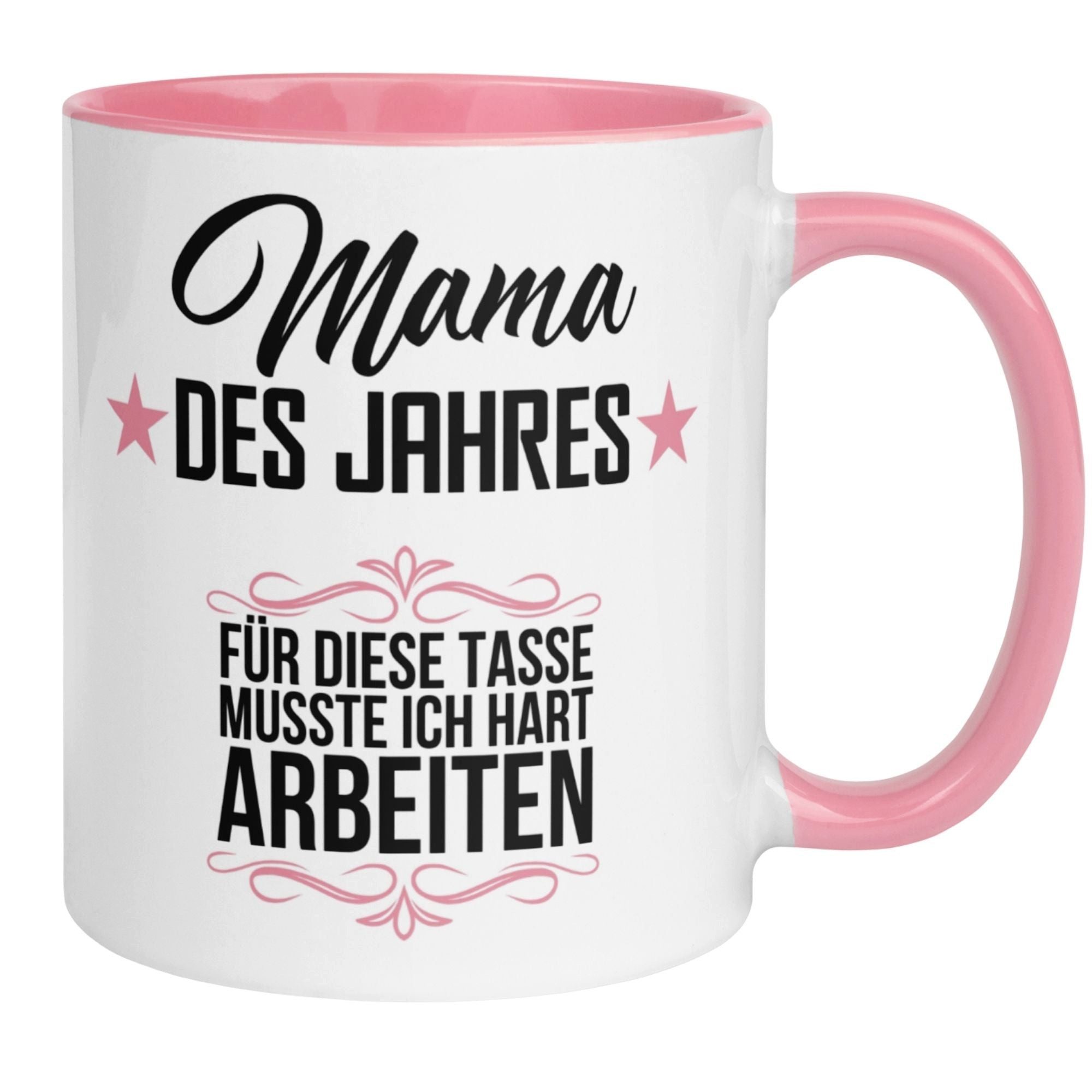 Momentals Tasse Mama des Jahres – Geschenk Becher Geburtstag Muttertag Weihnachten, Beidseitiger Druck · Links- & Rechtshänder · Spülmaschinenfest