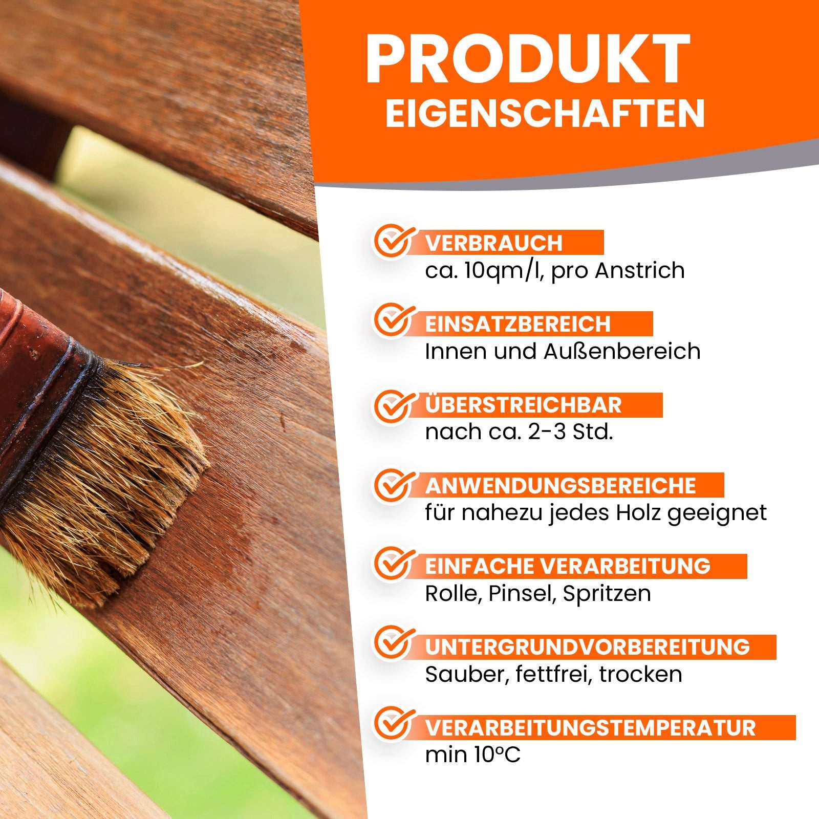 BEKATEQ Holzgrundierung LS-422 Holzschutzgrundierung, 1L reicht für ca. 10 m², Grundierung, Holzschutzgrundierung, Tiefenwirkung, innen & aussen