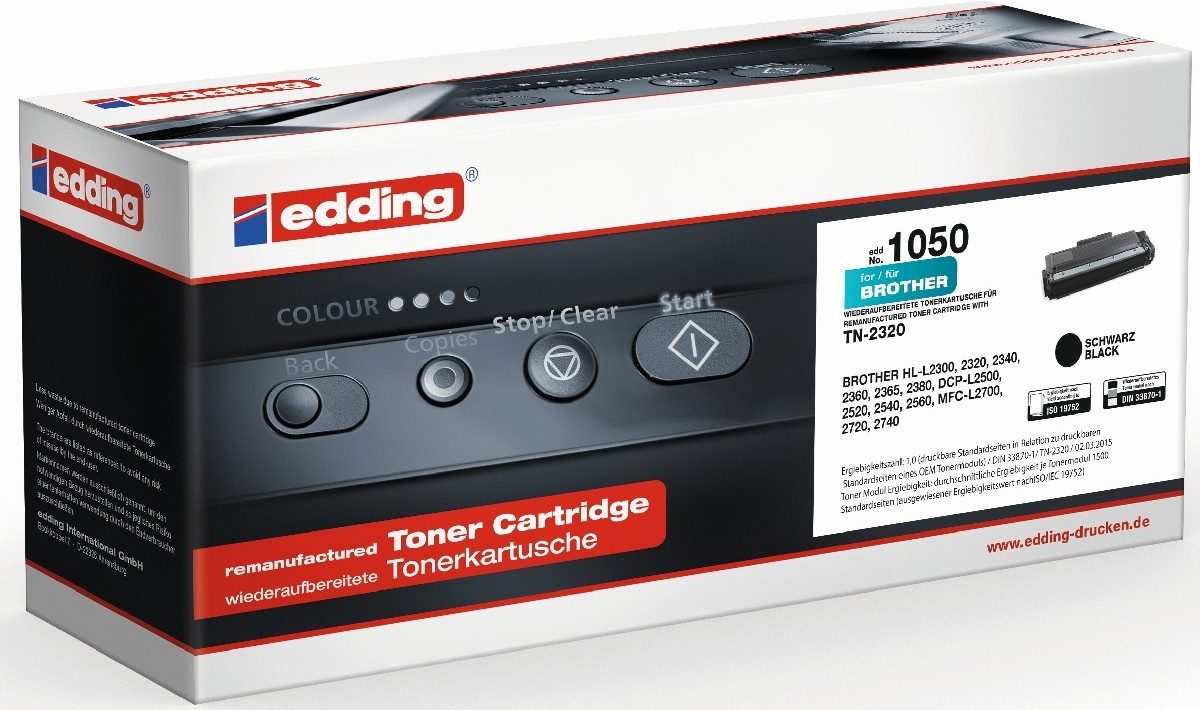 edding Tonerpatrone Tonerkartusche kompatibel mit Brother TN-2320 black
