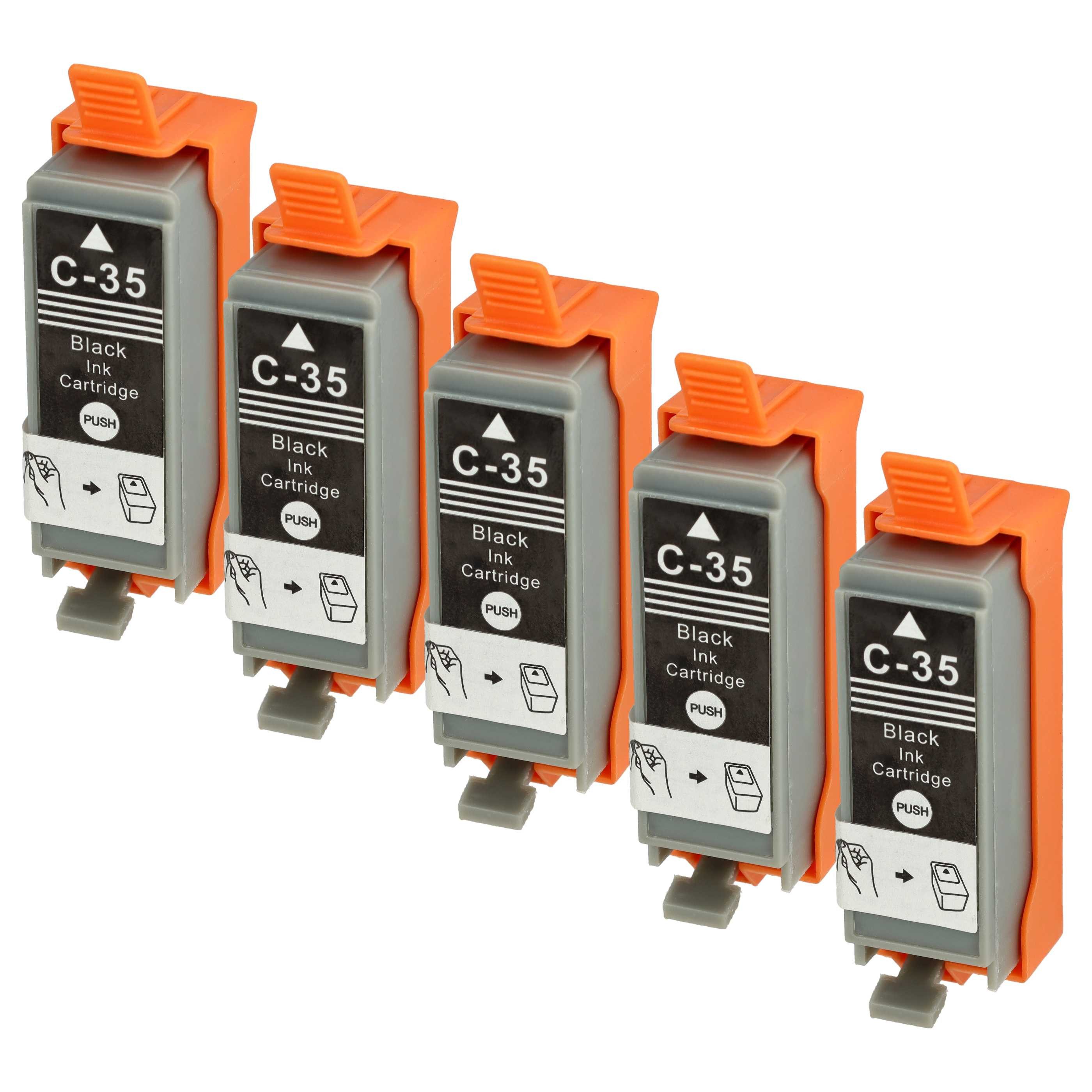 vhbw Ersatz für Canon PGI-35BK für Tintenstrahldrucker Tintenpatrone