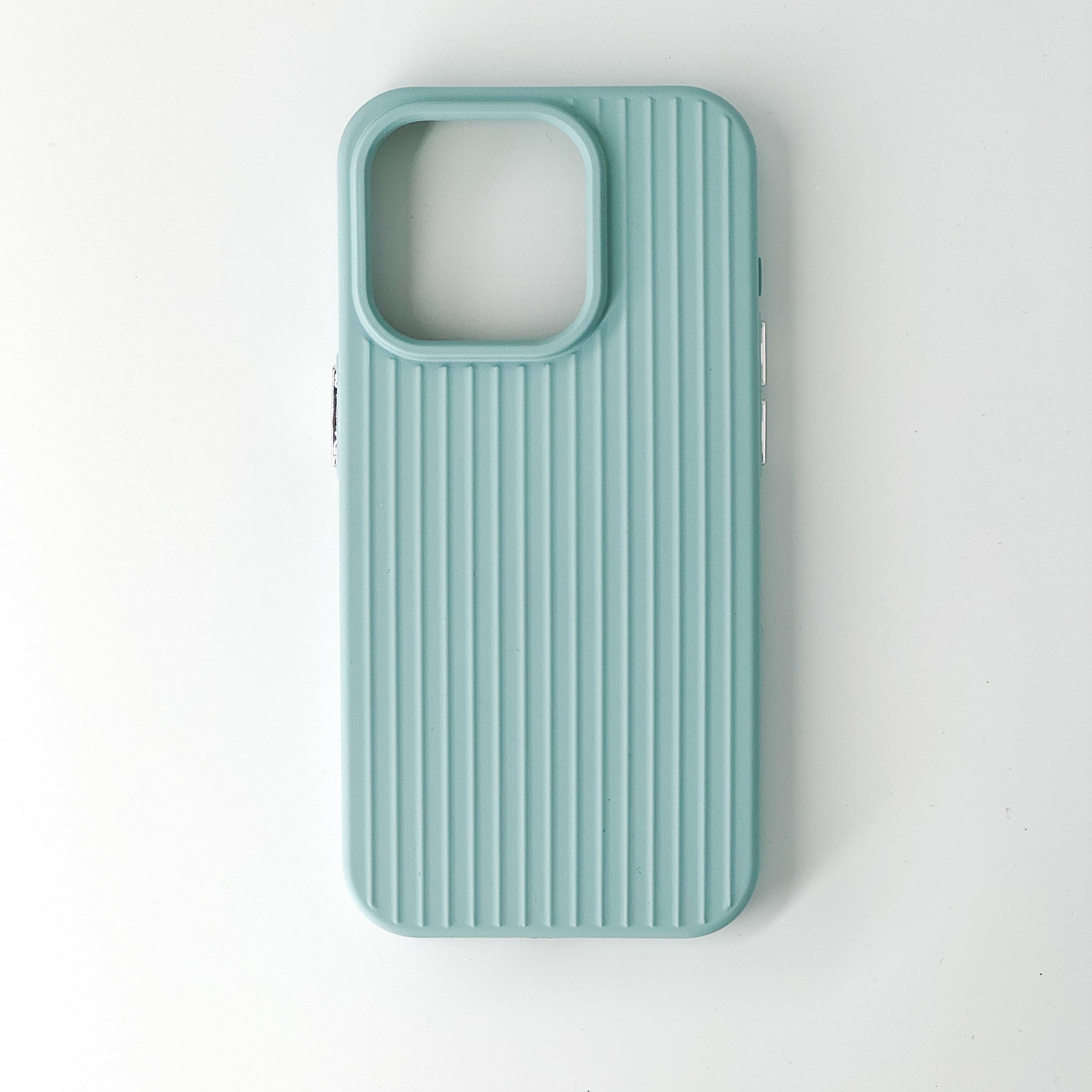 Urbanova Handyhülle Handyhülle Hülle iPhone 16 15 14 Pro bunt beige schwarz geriffelt, Geriffelte iPhone Hülle