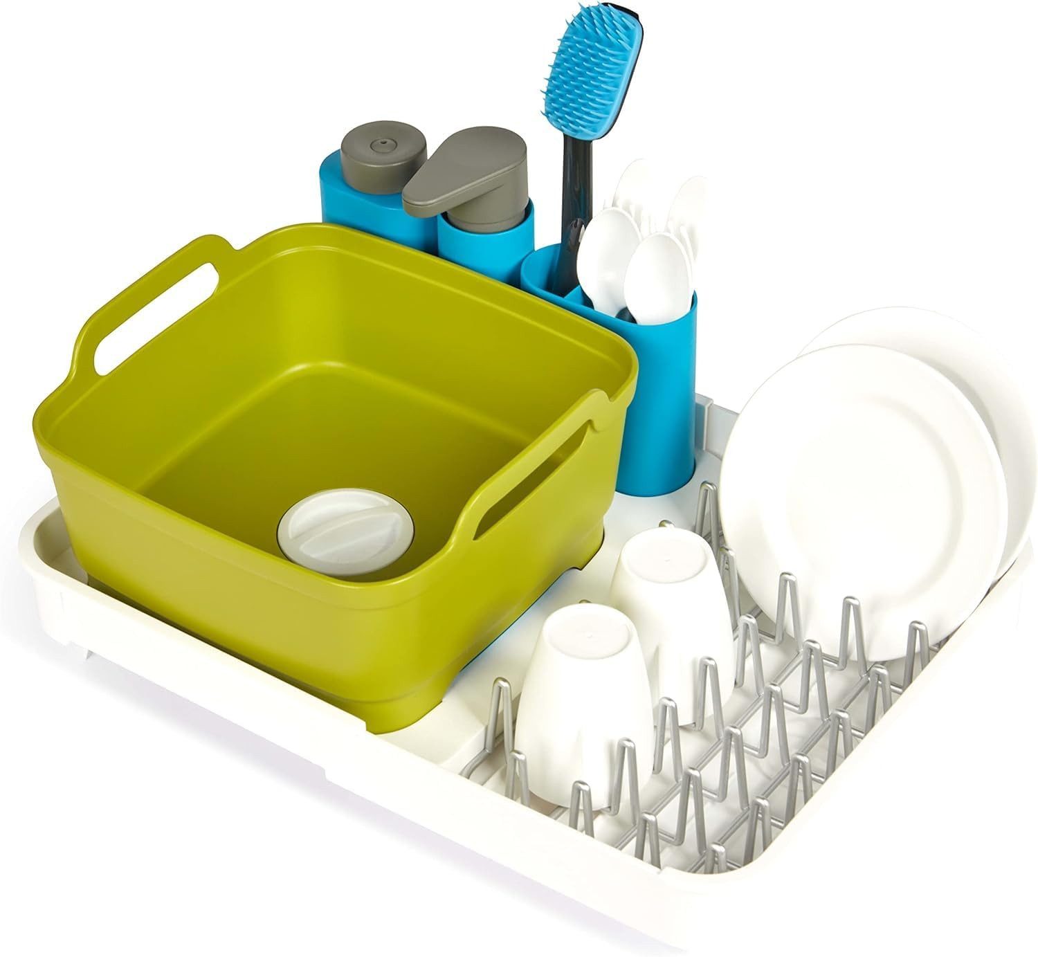 Casdon Kinder-Haushaltsset Joseph Joseph Extend - Kinder Spül-Set, Geschirr und Besteck mit Farbwechsel