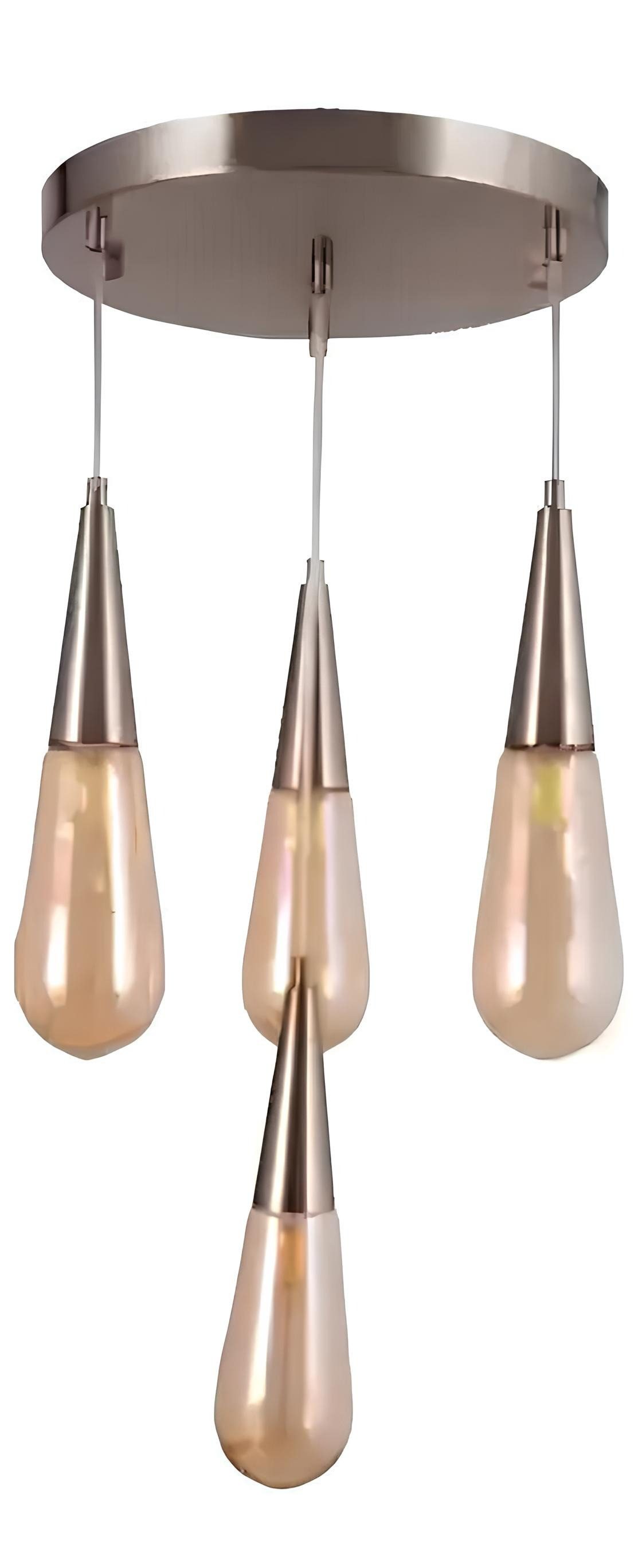 Xlmoebel Deckenleuchte Beige Kronenlampe mit ansprechender Ästhetik, Keine Funktionen, Hergestellt in Europa