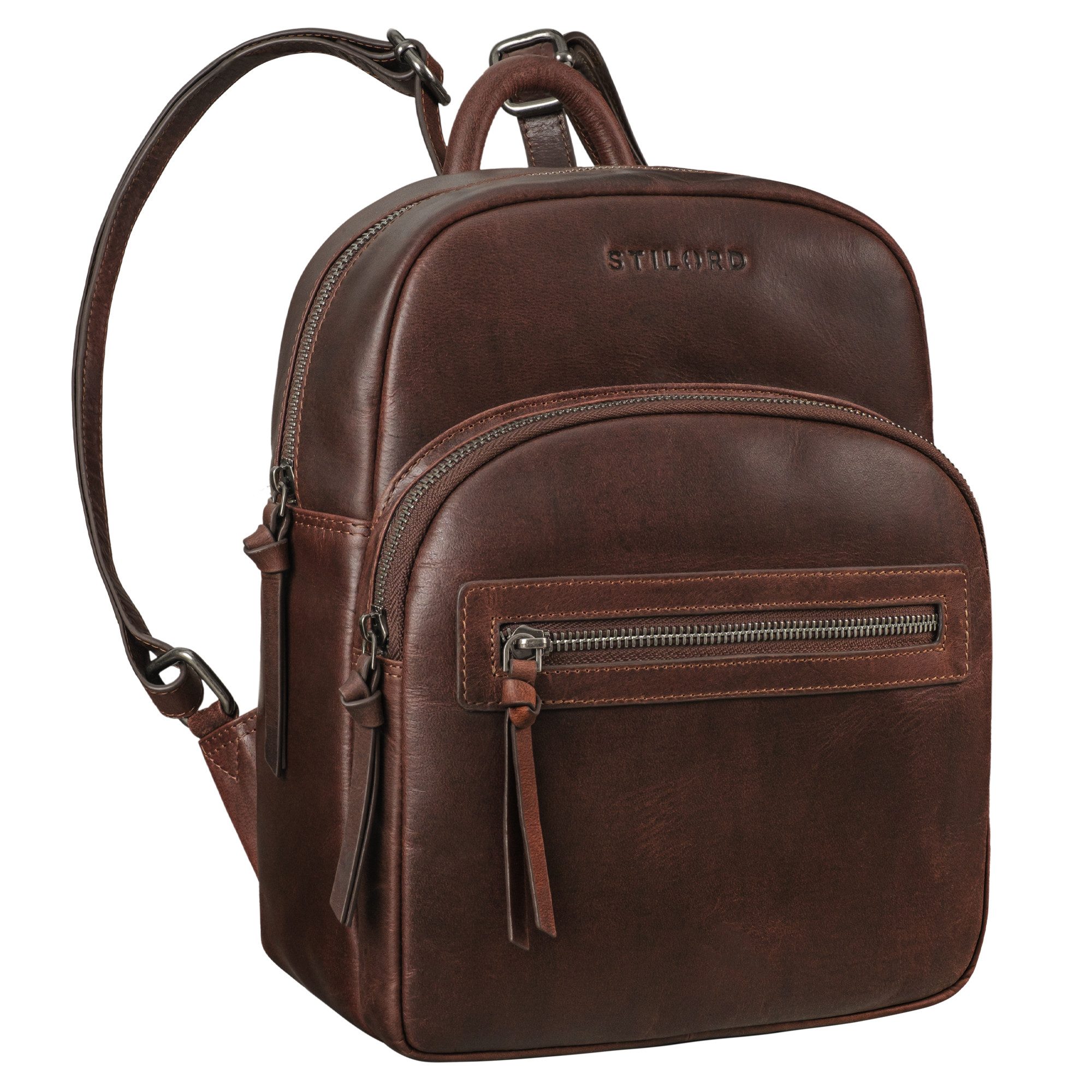 STILORD Cityrucksack "Alba" Kleiner Leder Rucksack günstig online kaufen