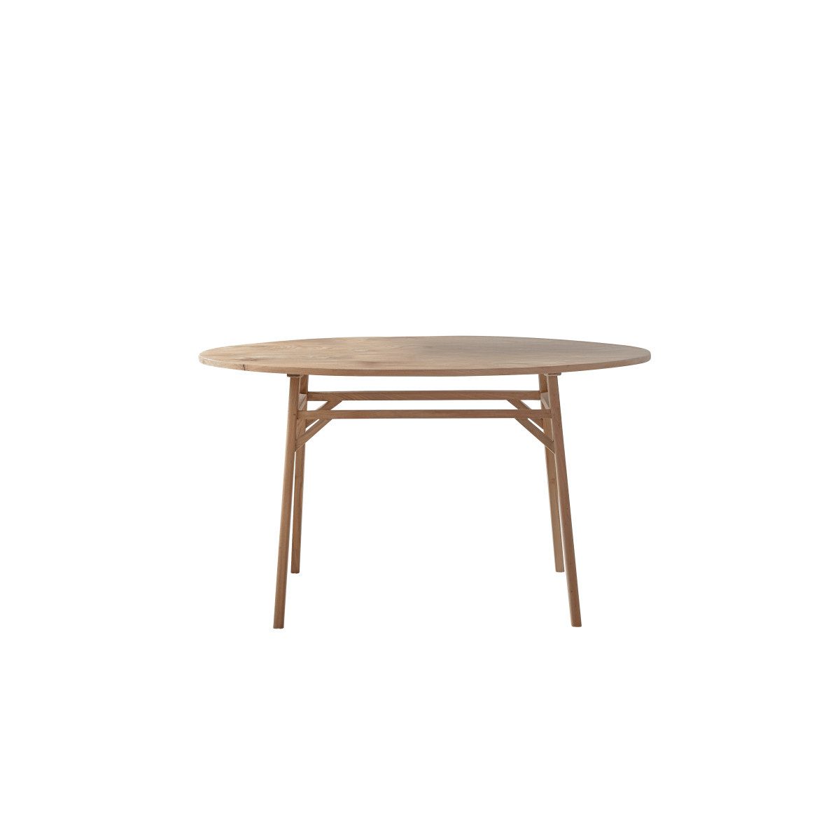 Tikamoon Esstisch Ovaler Tisch Elena aus massivem recyceltem Teakholz 140