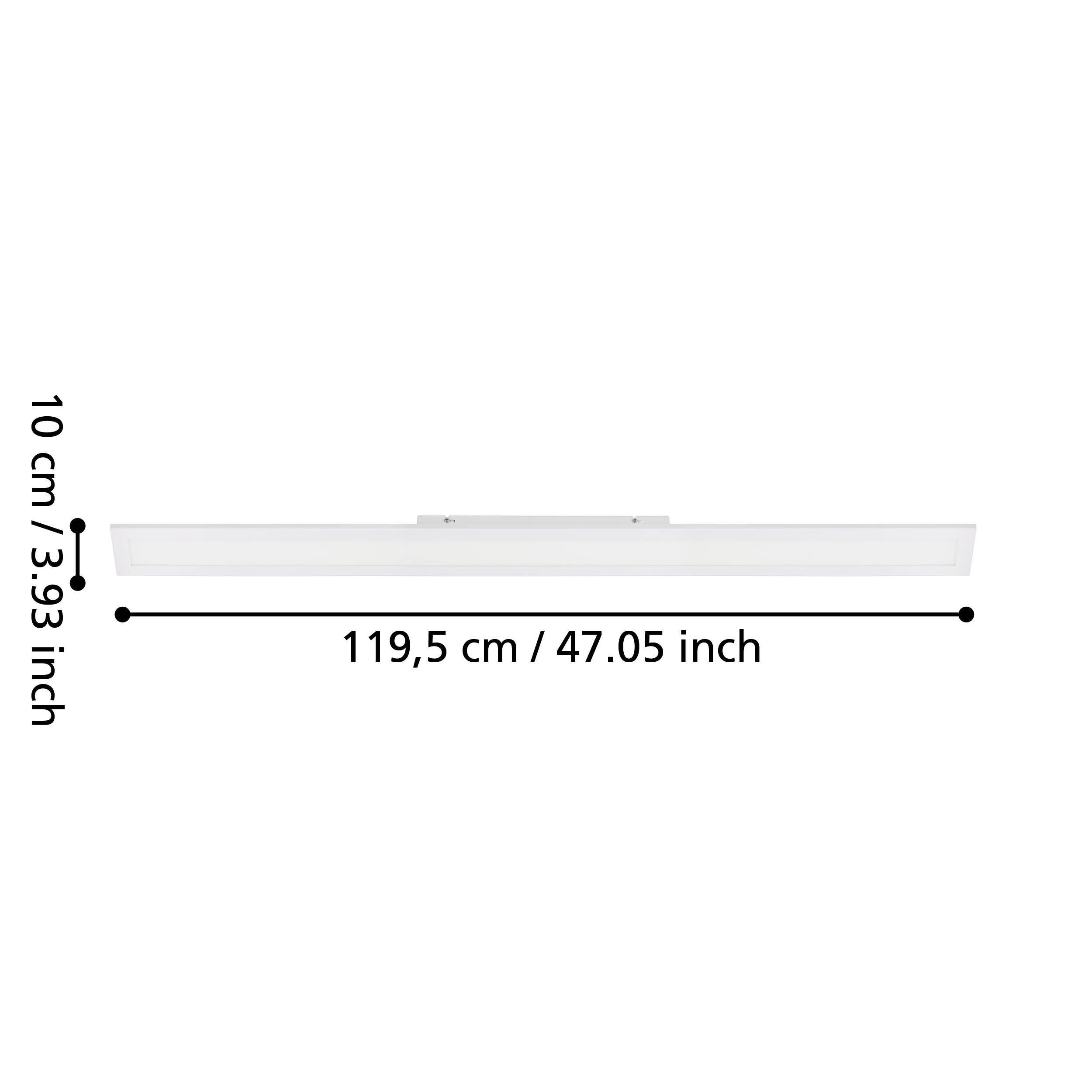 Salobrena Deckenbeleuchtung, 1, Deckenleuchte 10 Leuchtmittel x inklusive, cm Küchenlampe LED Panel, 120 Deckenlampe, EGLO LED