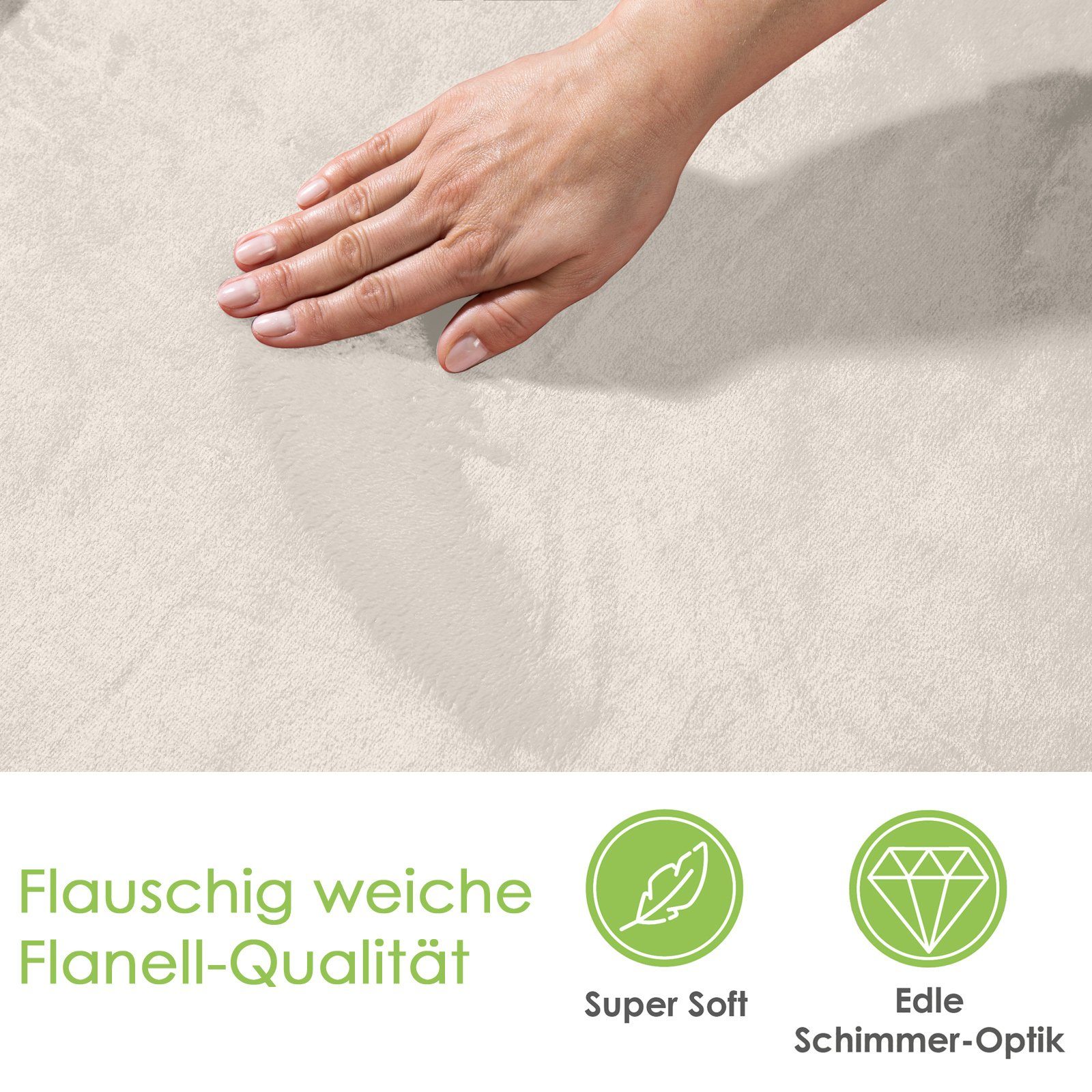 Wohndecke Premium Super Soft Flanell Kuscheldecke günstig online kaufen