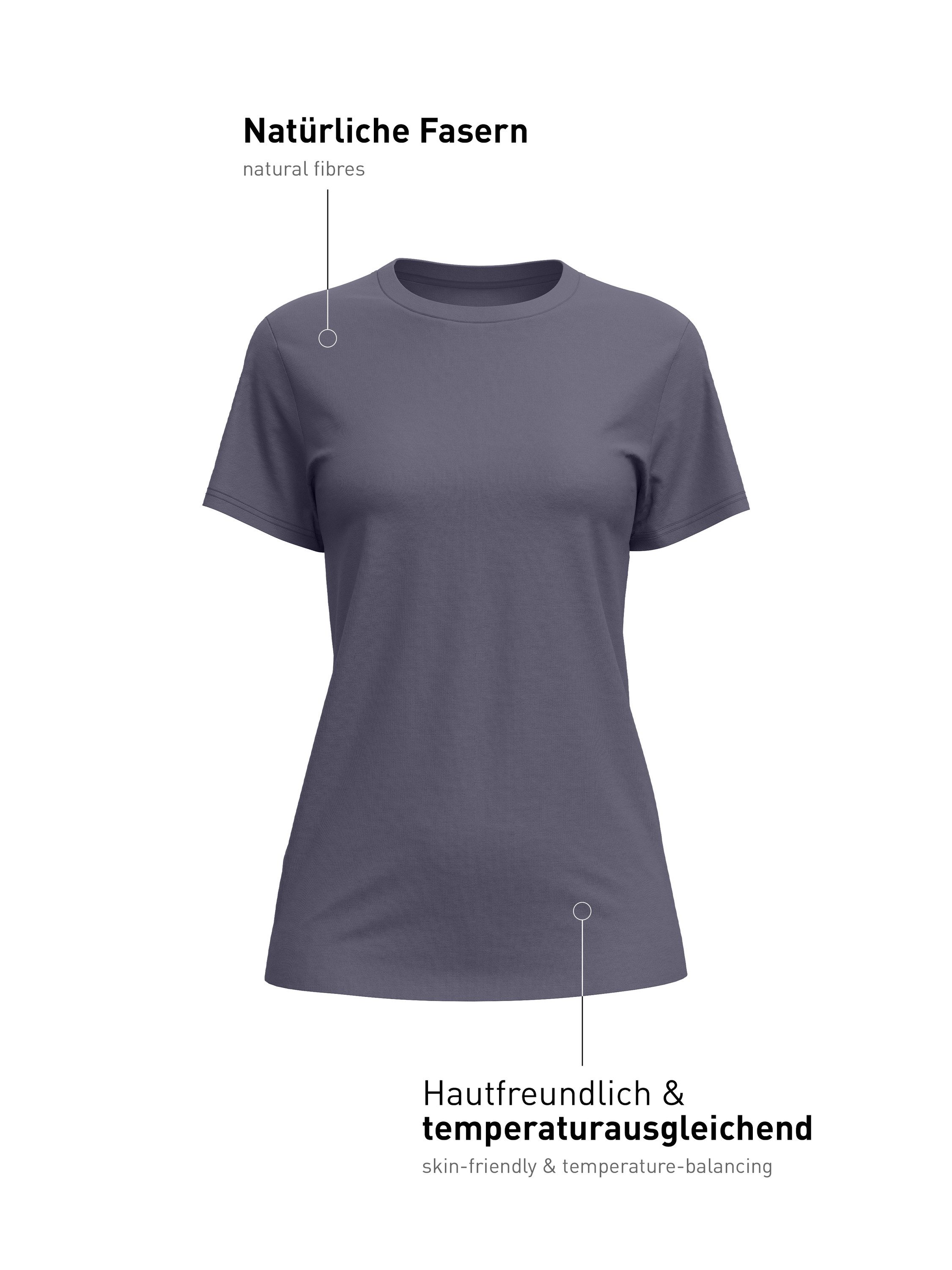 CALIDA Unterziehshirt Natural Layer Damen (1-St) weiche Modalqualität, leicht, hautfreundlich, atmungsaktiv, elastisch