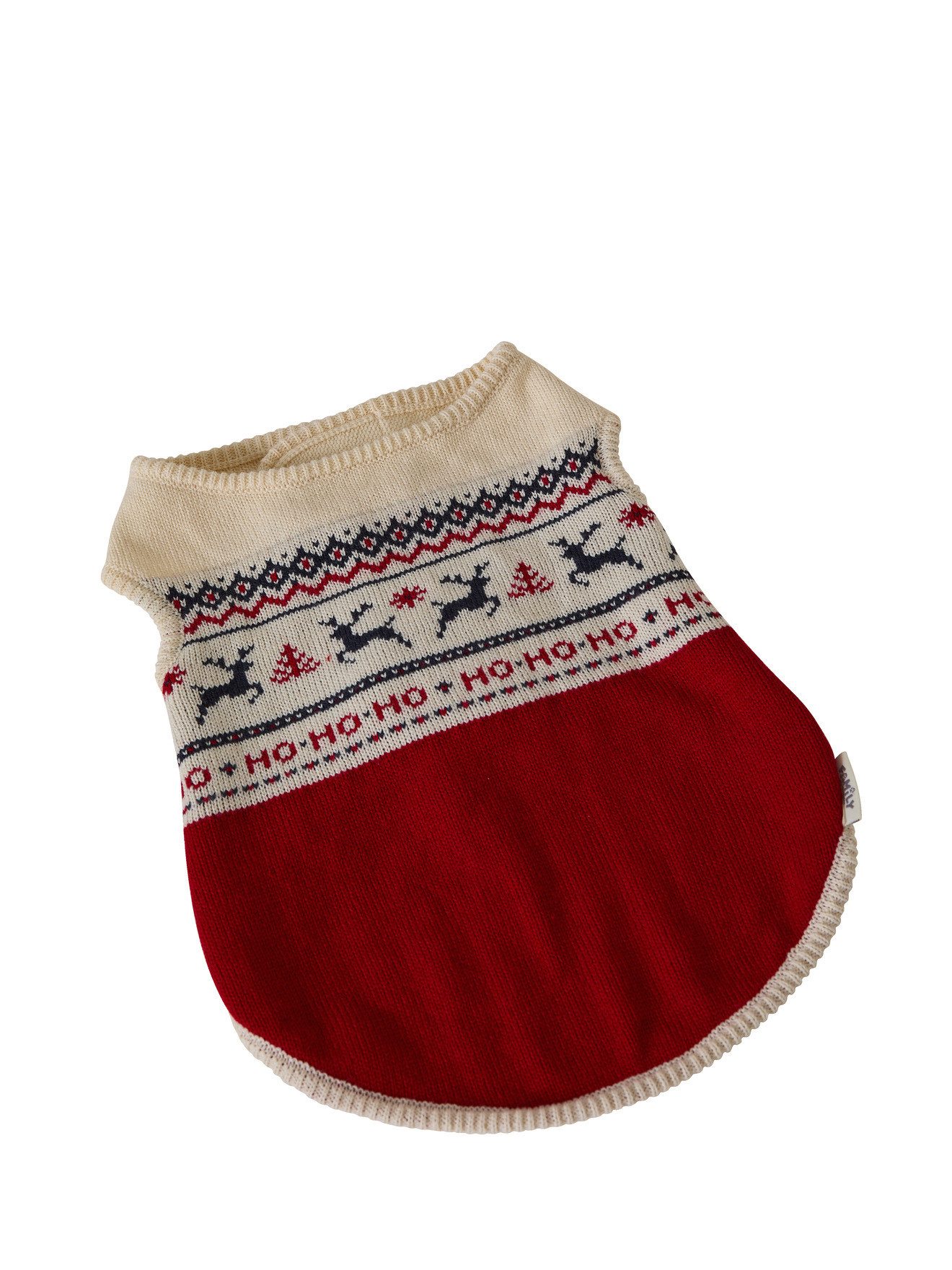 vertbaudet Tieroverall Weihnachtspullover für Hunde FAMILY