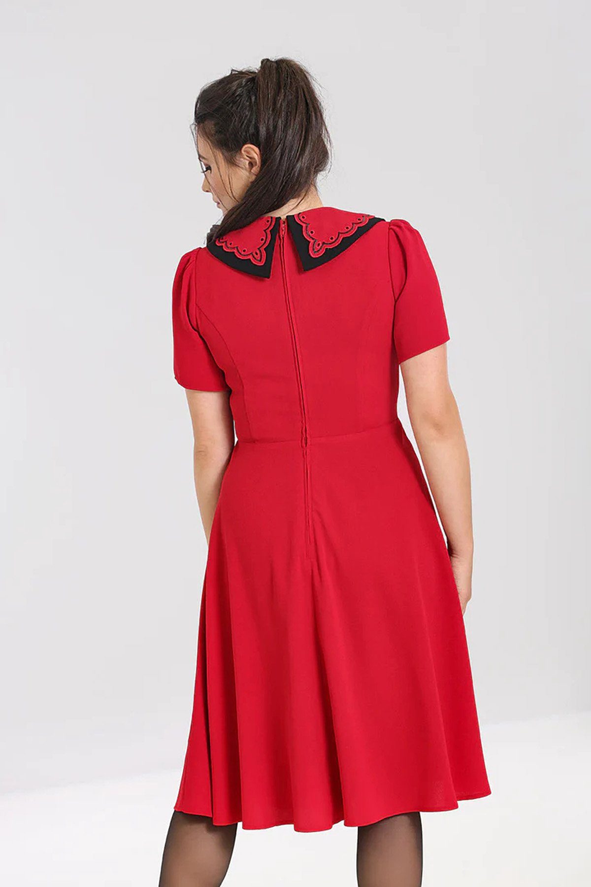 Hell Bunny A-Linien-Kleid Emily Dress Rot Retro Vintage günstig online kaufen