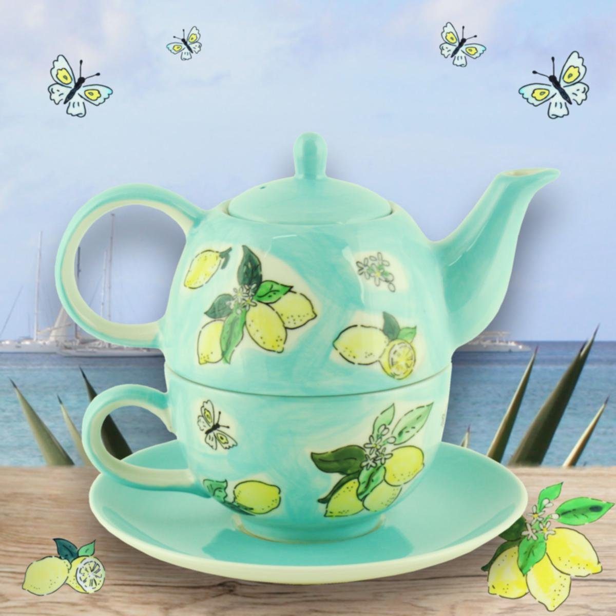 Mila Limone, l, for (Set) Teekanne Mila Tea 0.4 Tee-Set Tutto One Keramik
