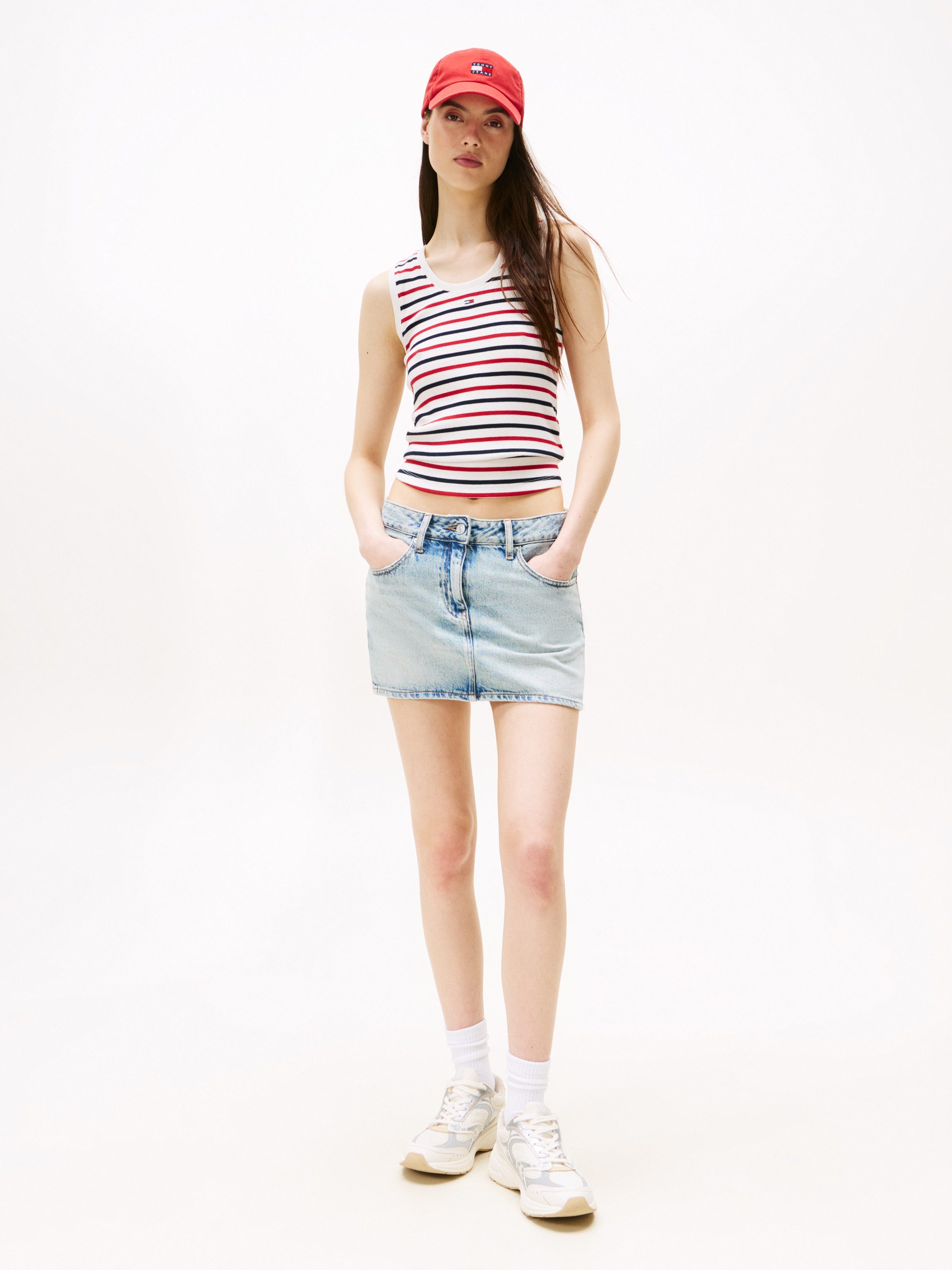 Tommy Jeans Tanktop TJW ESSENTIAL RIB TANK EXT mit gerippter Struktur günstig online kaufen