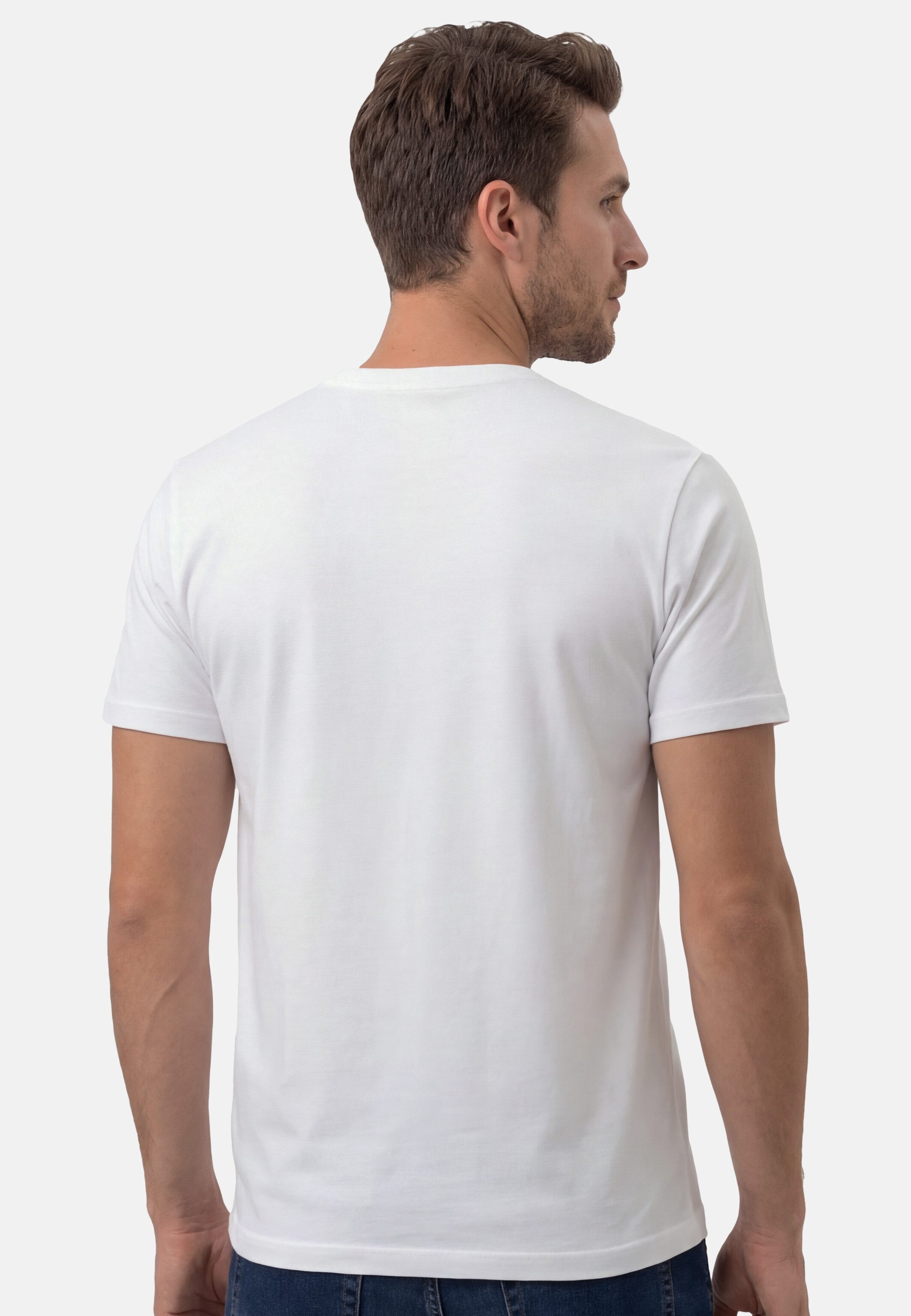 RAGMAN Unterhemd 4er Pack Basic (Spar-Set, 4-St) Unterhemd / Shirt Kurzarm - Baumwolle - Atmungsaktiv