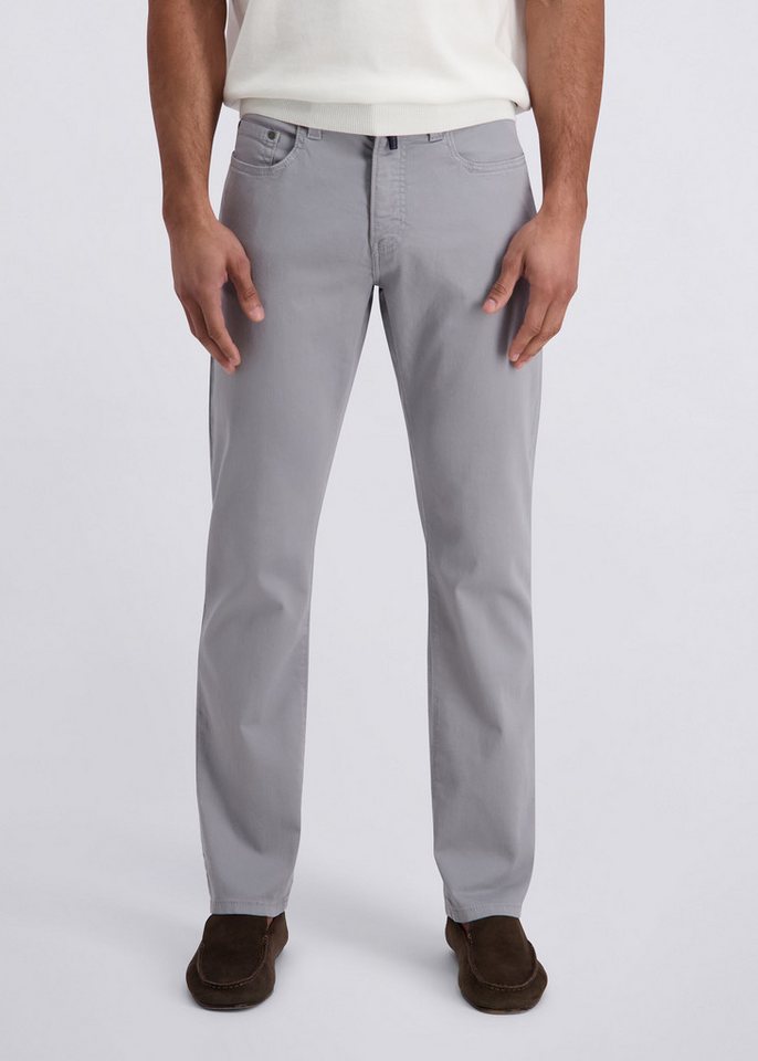 Pierre Cardin Stretch-Jeans Lyon mit Dornschlaufe zum Fixieren der Gürtelschnalle