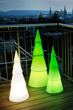 8 seasons design LED-Dekofigur 8 seasons - Motivleuchte Weihnachtsbaum Shining Tree rund 100 cm grün