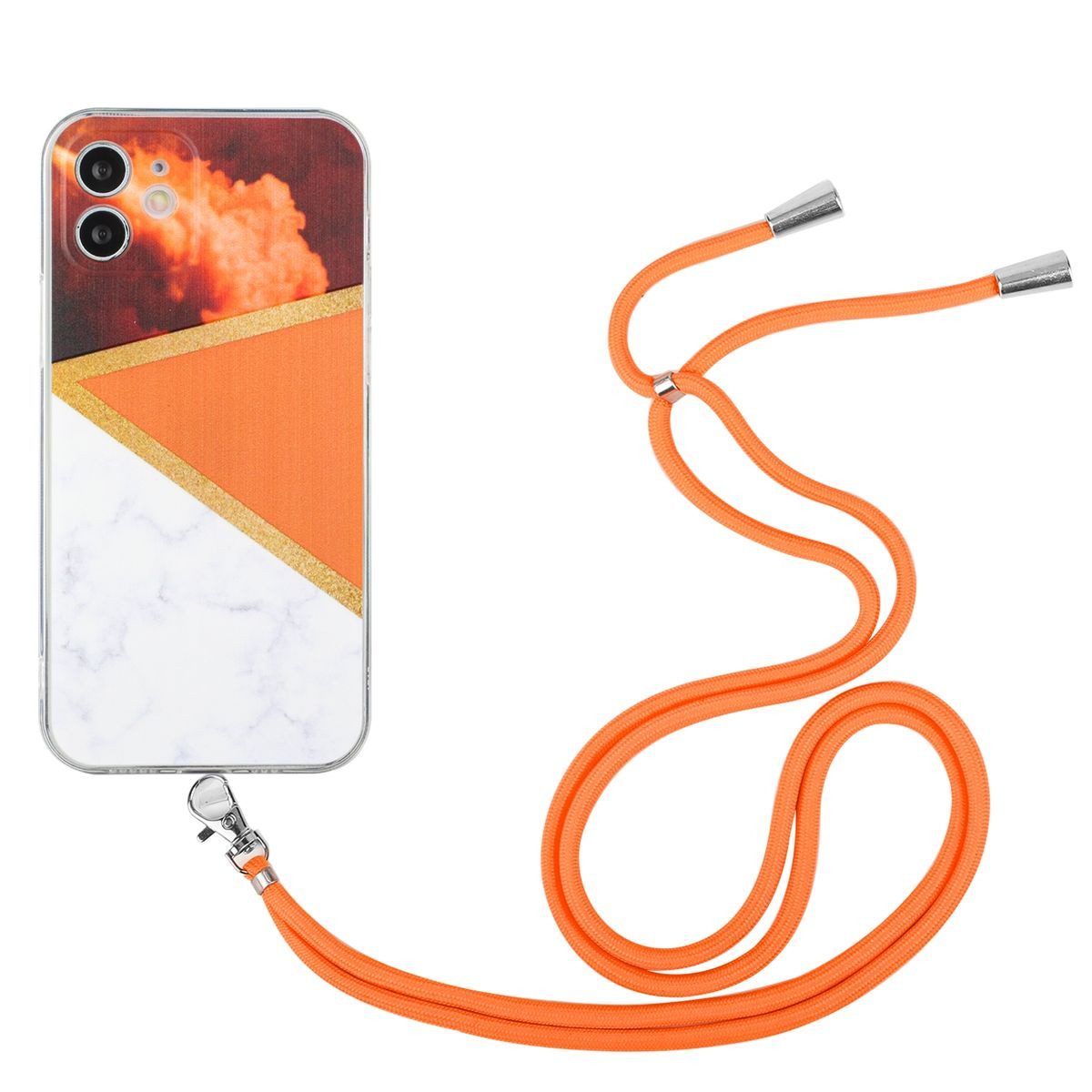 König Design Handyhülle Apple iPhone 12, Handykette Schutzhülle Case Cover Backcover Etuis
