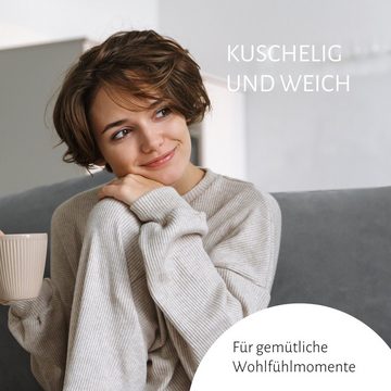 Wolldecke Premium Wolldecke aus 100% Bio-Baumwolle, weiche Decke 150x200cm, RIEMA Germany, weiche Kuscheldecke im Skandi-Stil, Made in Germany ÖKO-TEX