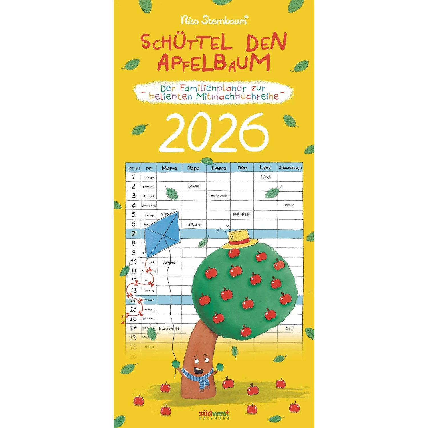Südwest-Verlag Wandkalender Schüttel den Apfelbaum - der Familienplaner zur beliebten...