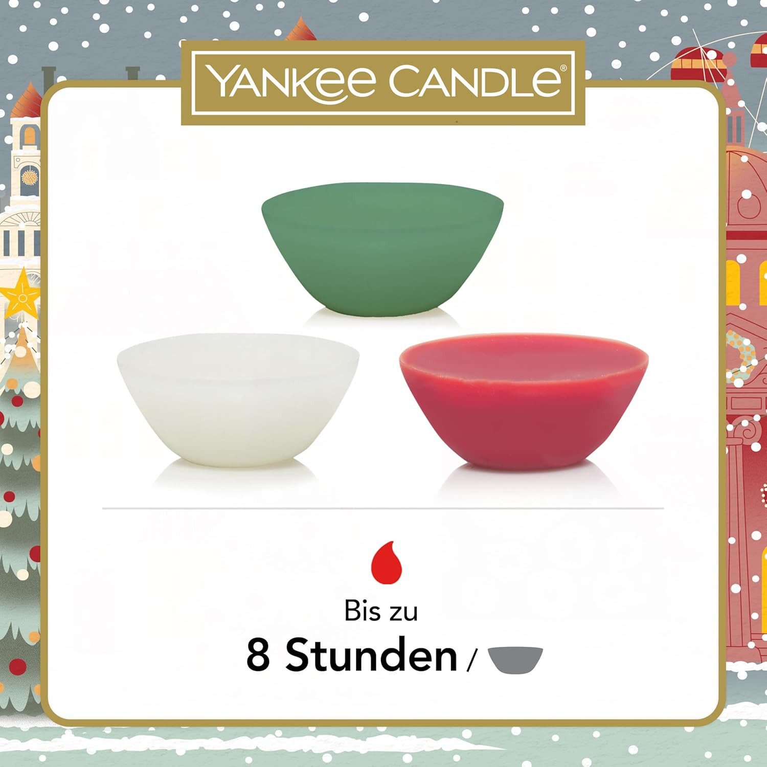Yankee Candle Adventskalender Christmas Collection Aromalamp & 12 Wax Melts (12-tlg)