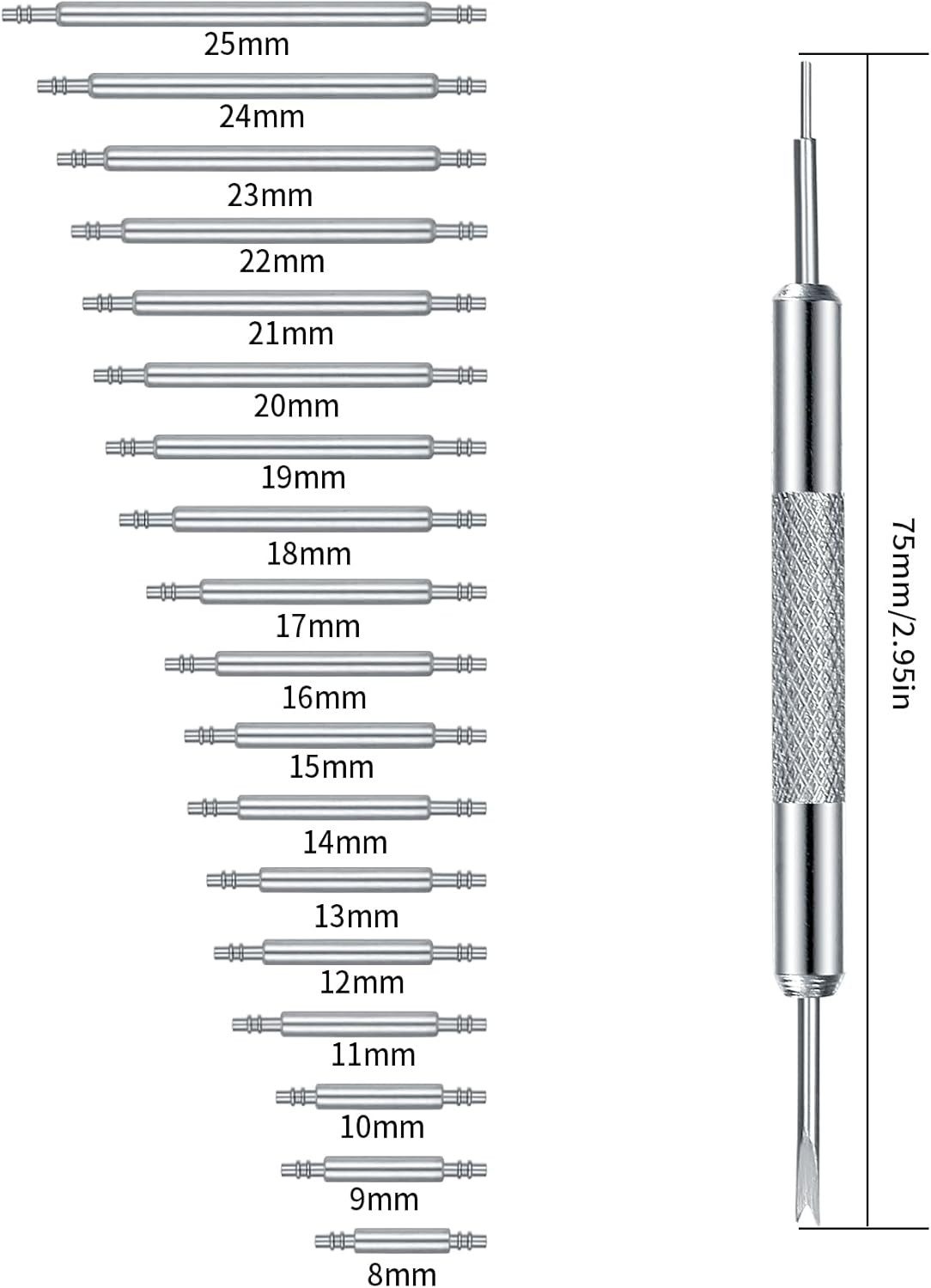 FELIXLEO Uhrenarmband 360 Stück Uhrenarmband Federstege Set Edelstahl Uhrma günstig online kaufen