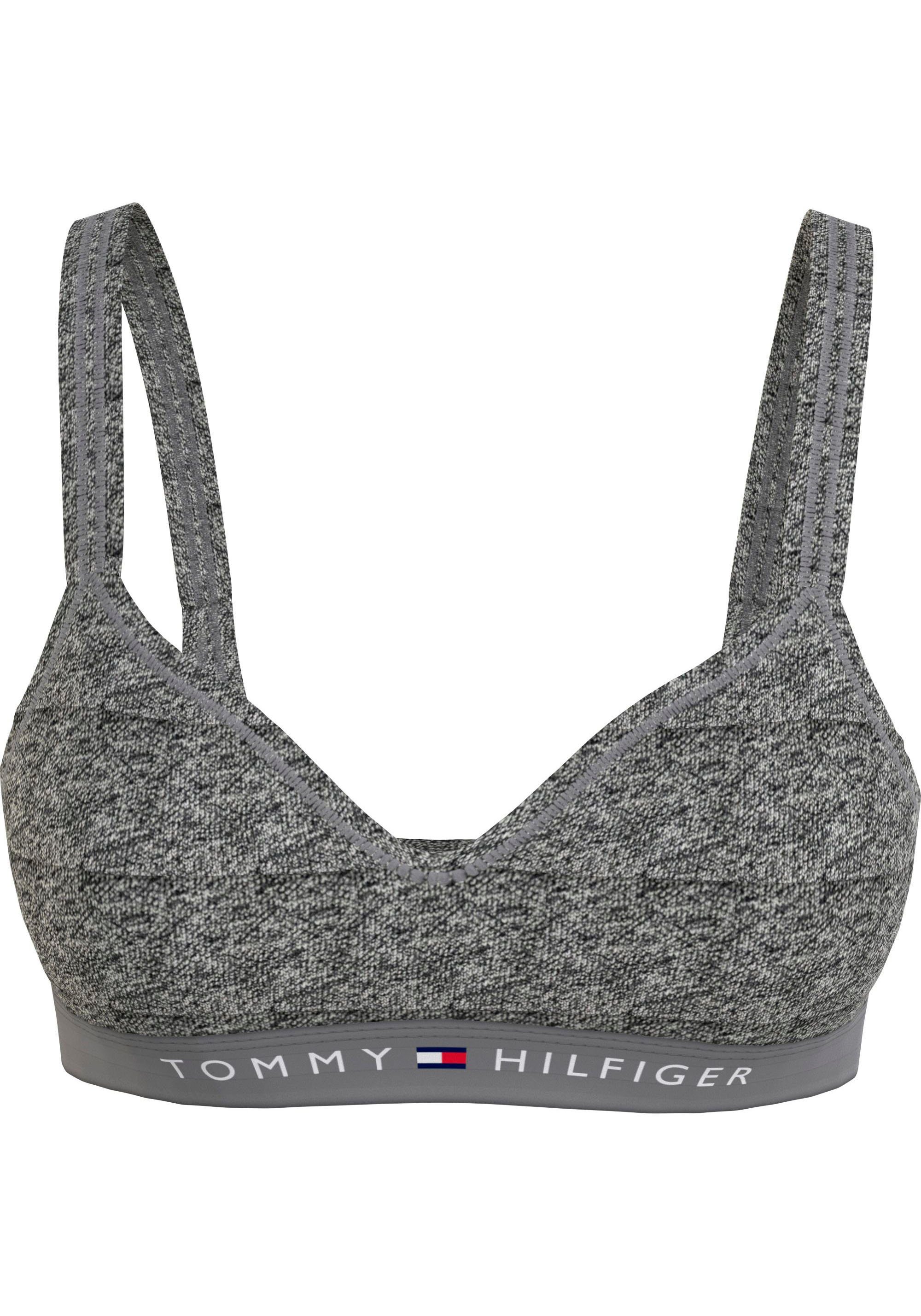 LIFT Tommy modischem Underwear (EXT Dark_Grey_Ht Hilfiger SIZES) BRALETTE Logobund mit Bralette-BH
