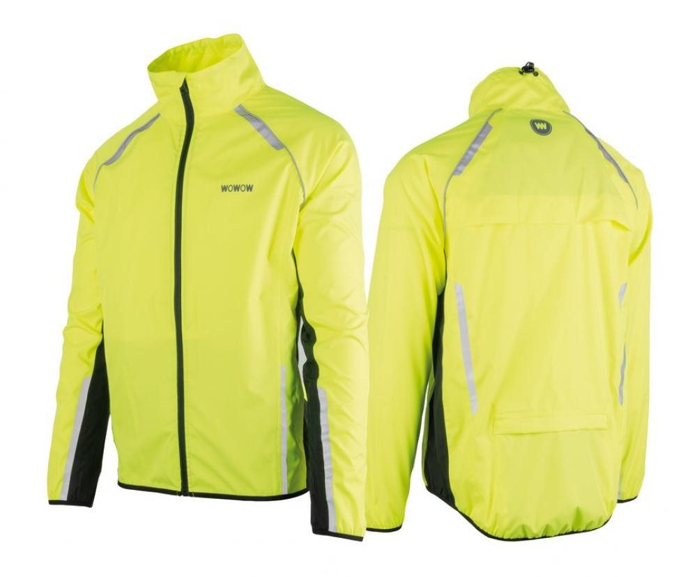 WOWOW Warnweste Wowow Wasser-Wind-Regen Jacke Ben Nevis gelb mit reflekt Oberflächen S