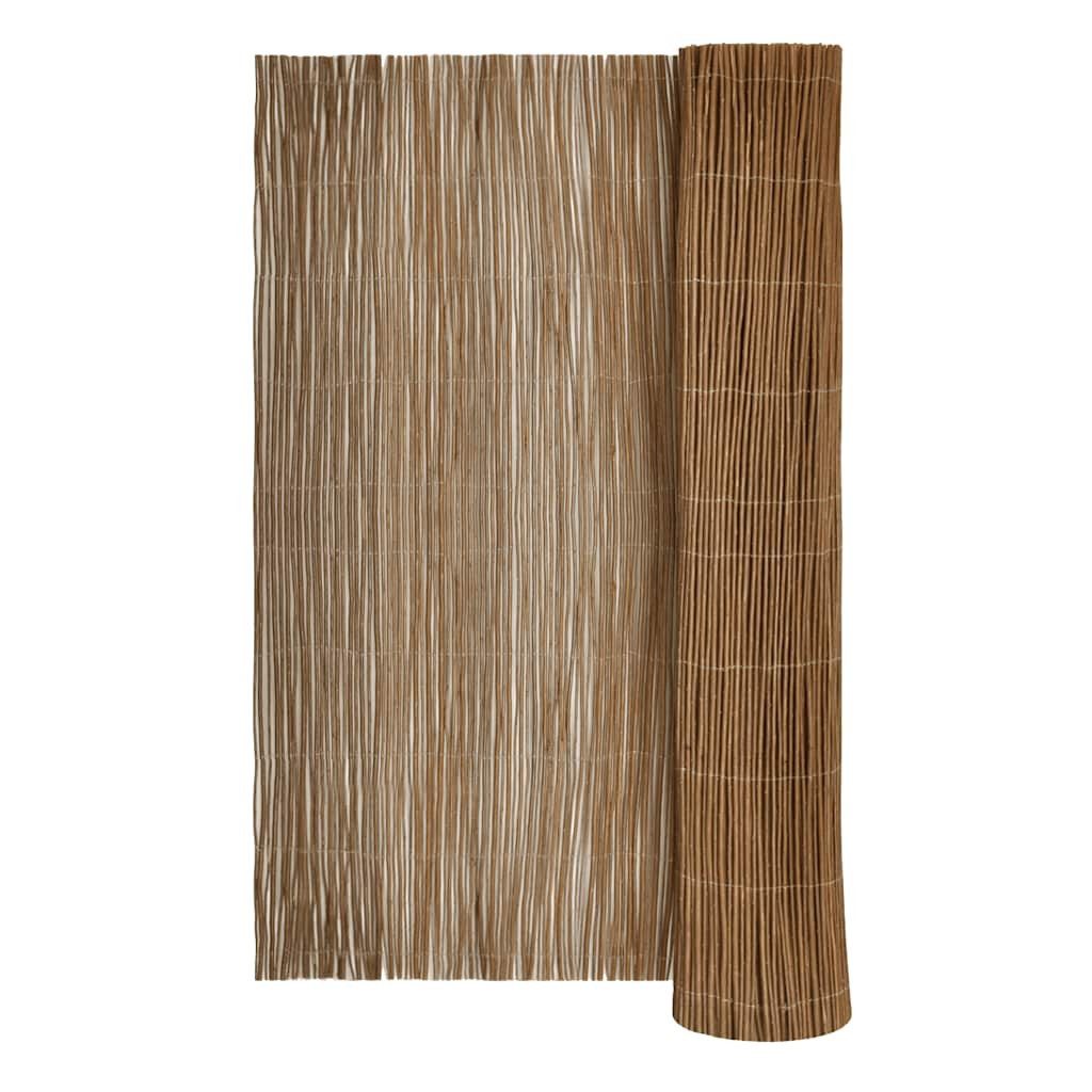 vidaXL Gartenzaun Weidenzaun Braun 300x100 cm, (1-St)