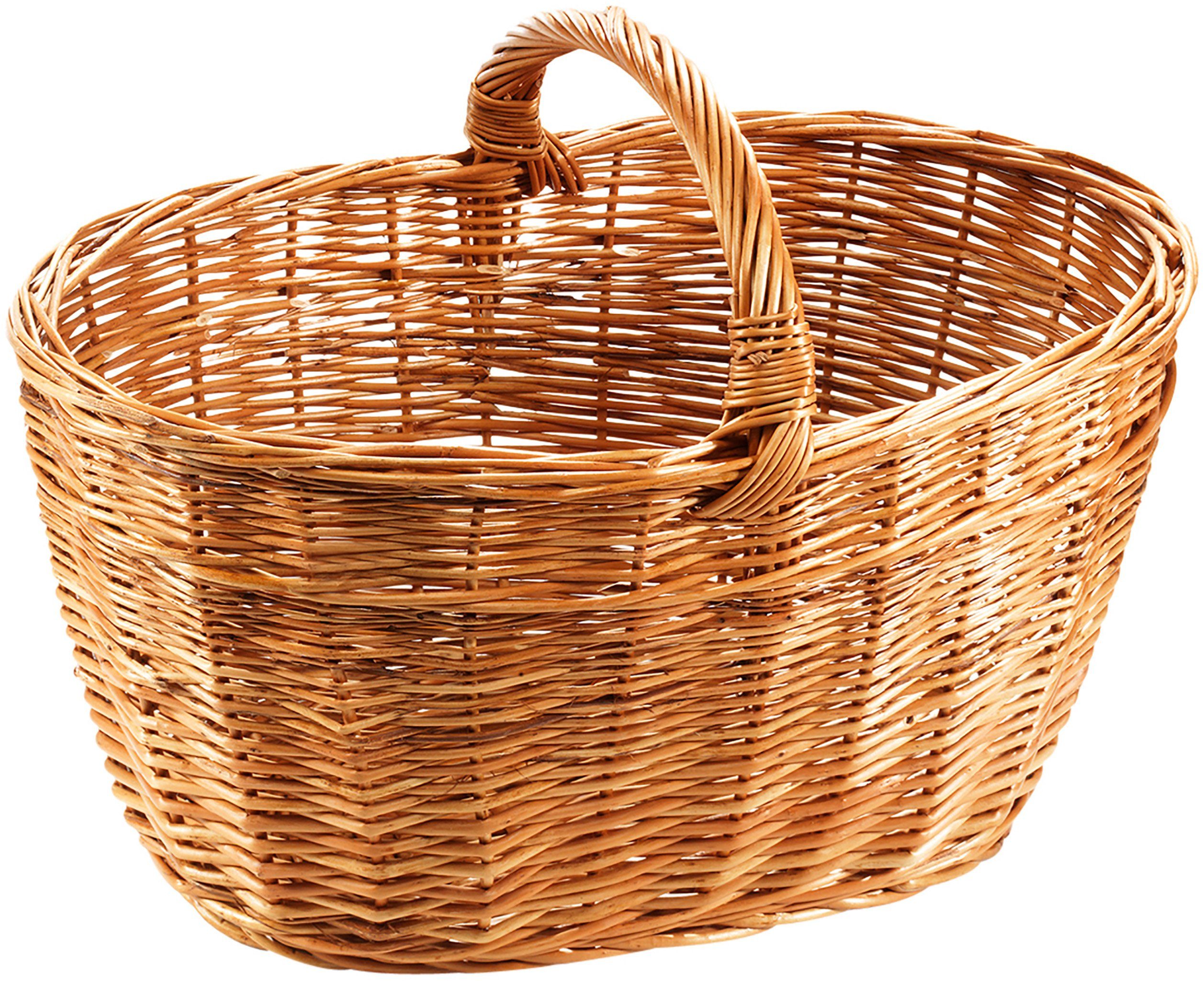 Kobolo Einkaufskorb Autokorb aus gekochter Weide oval, 30,1 l günstig online kaufen