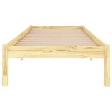 vidaXL Bett Massivholzbett 75x190 cm