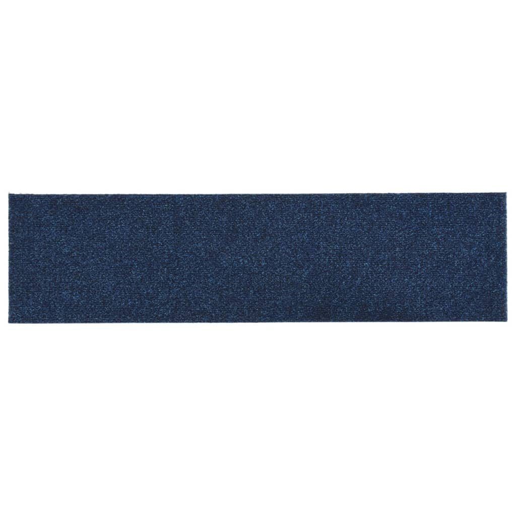 Stufenmatte Selbstklebende Treppenmatten cm mm Rechteckig Höhe: 15 Blau, Stk vidaXL, 20 76x20