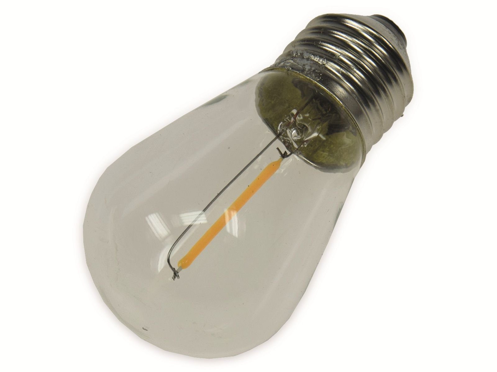 Filament-Lampe, E27, ChiliTec LED-Leuchtmittel 12V, CHILITEC 0,8W Ersatz